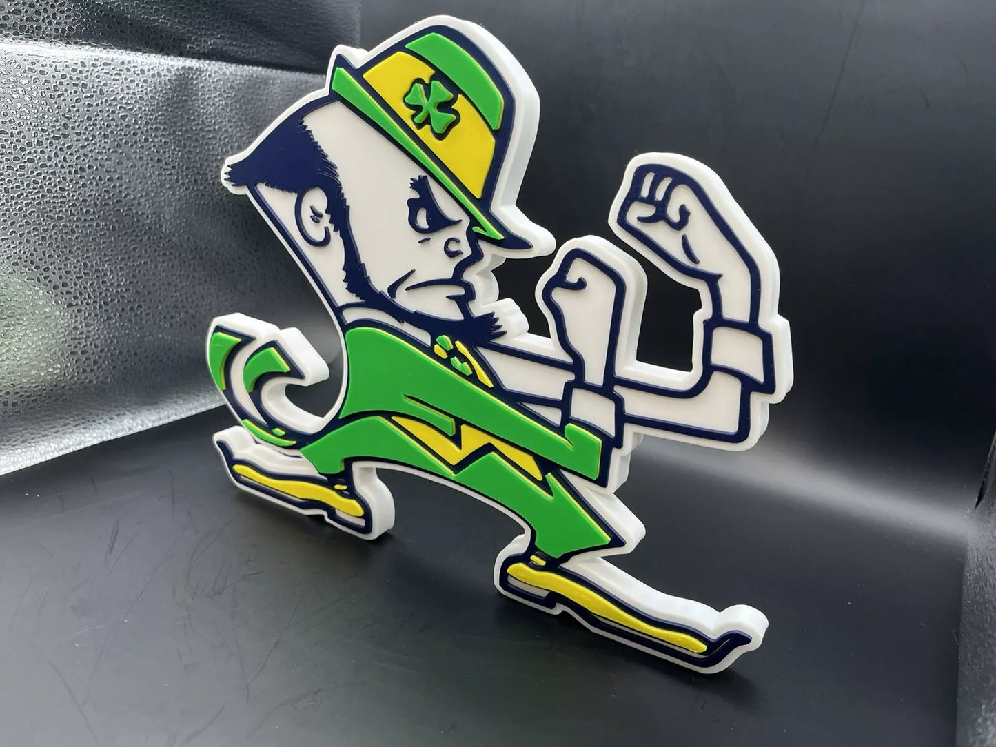 Notre Dame Fighting Irish Logo Sign Display | 3D Wall Desk Shelf Art