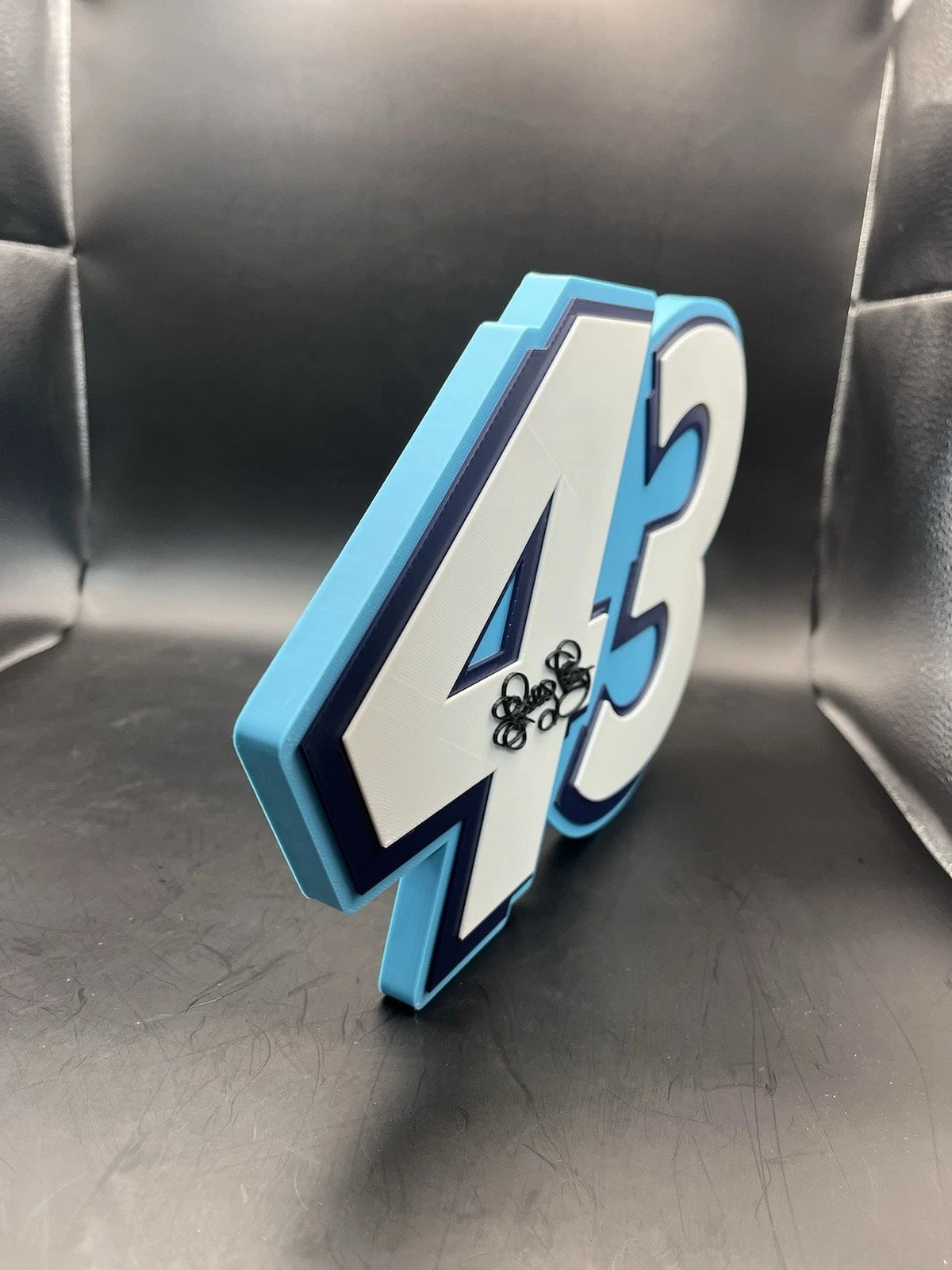 Richard Petty 43 Logo Sign Display | 3D Wall Desk Shelf Art