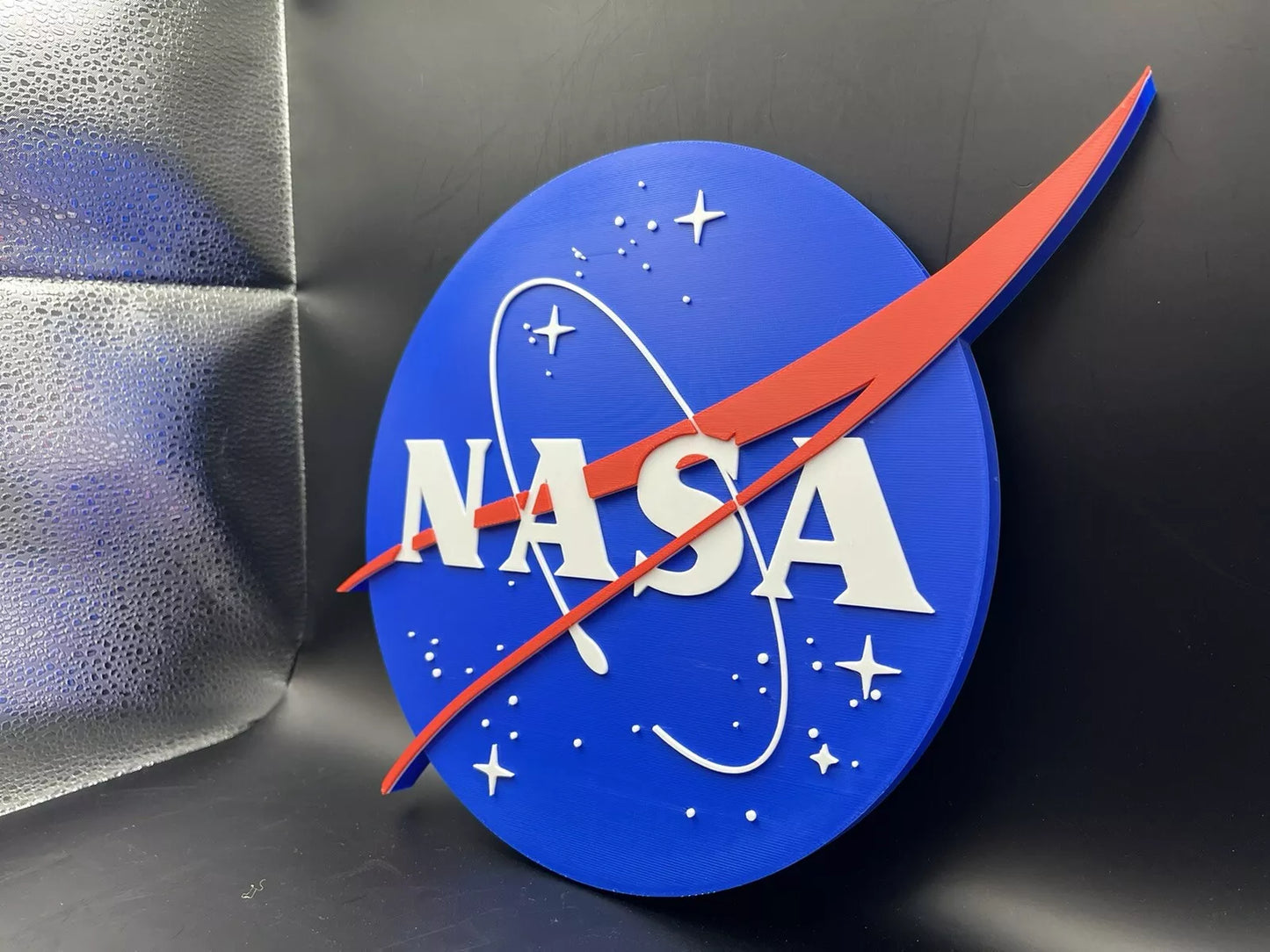 NASA Logo Sign Display | 3D Wall Desk Shelf Art