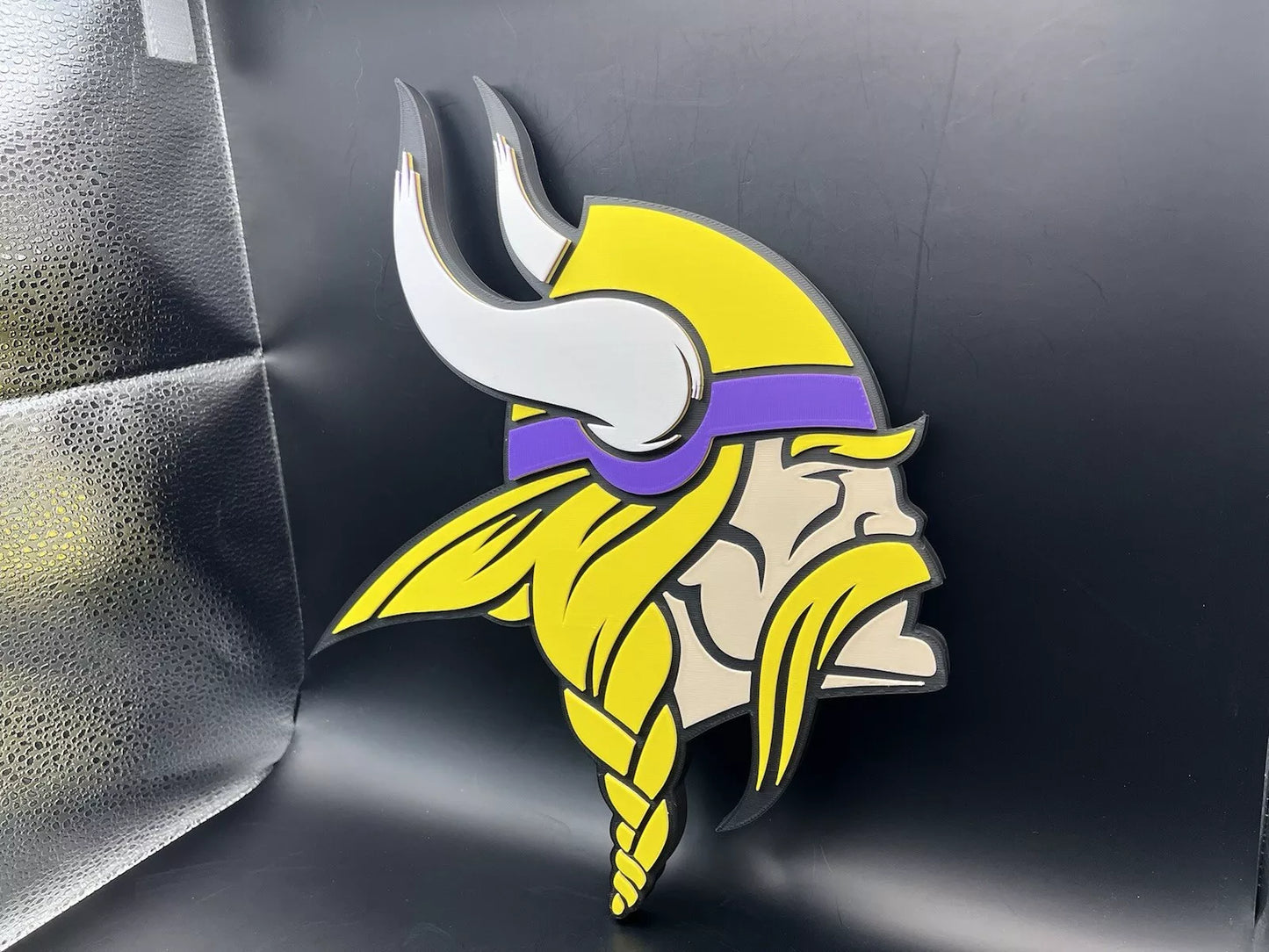 Minnesota Vikings Logo Sign Display | 3D Wall Desk Shelf Art