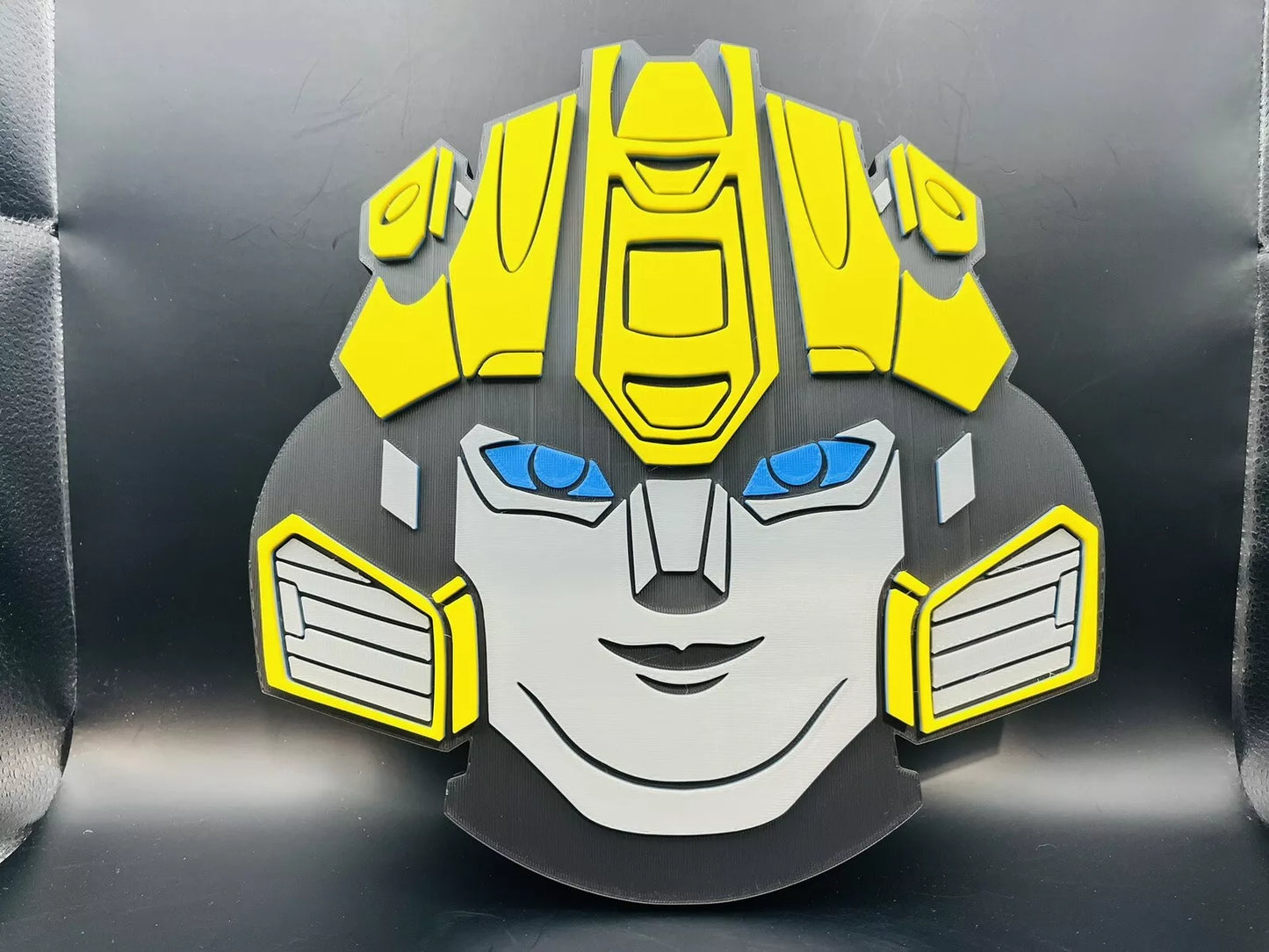 Bumblebee Transformers Logo Sign Display | 3D Wall Desk Shelf Art