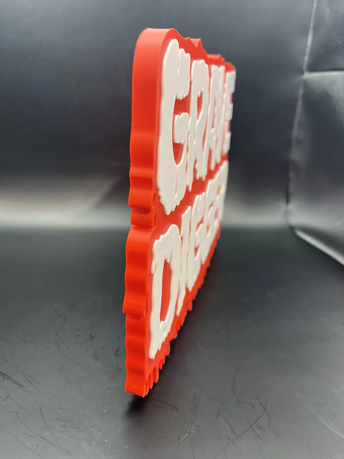 Grave Digger Logo Sign Display | 3D Wall Desk Shelf Art