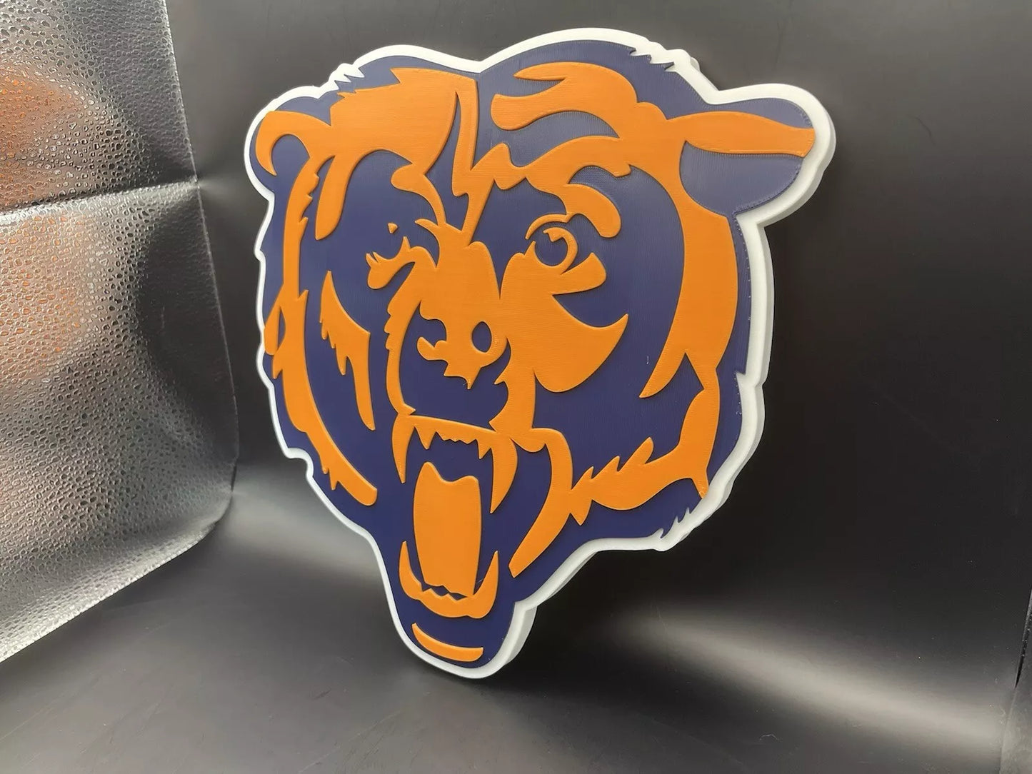 Chicago Bears Logo Sign Display | 3D Wall Desk Shelf Art