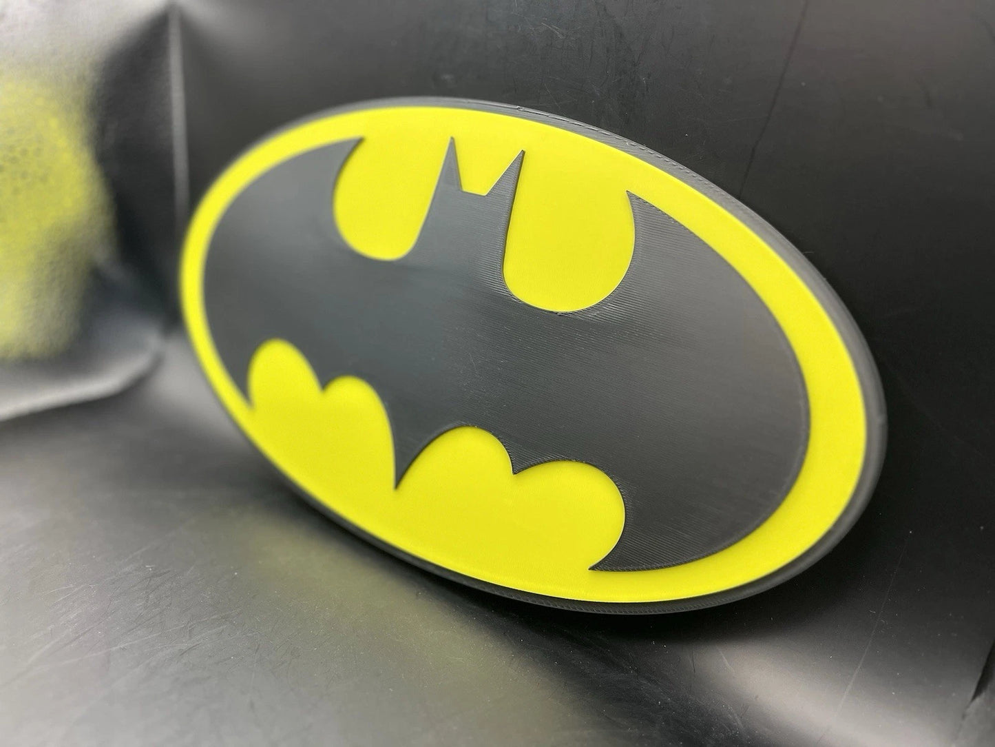 Batman Logo Sign Display | 3D Wall Desk Shelf Art