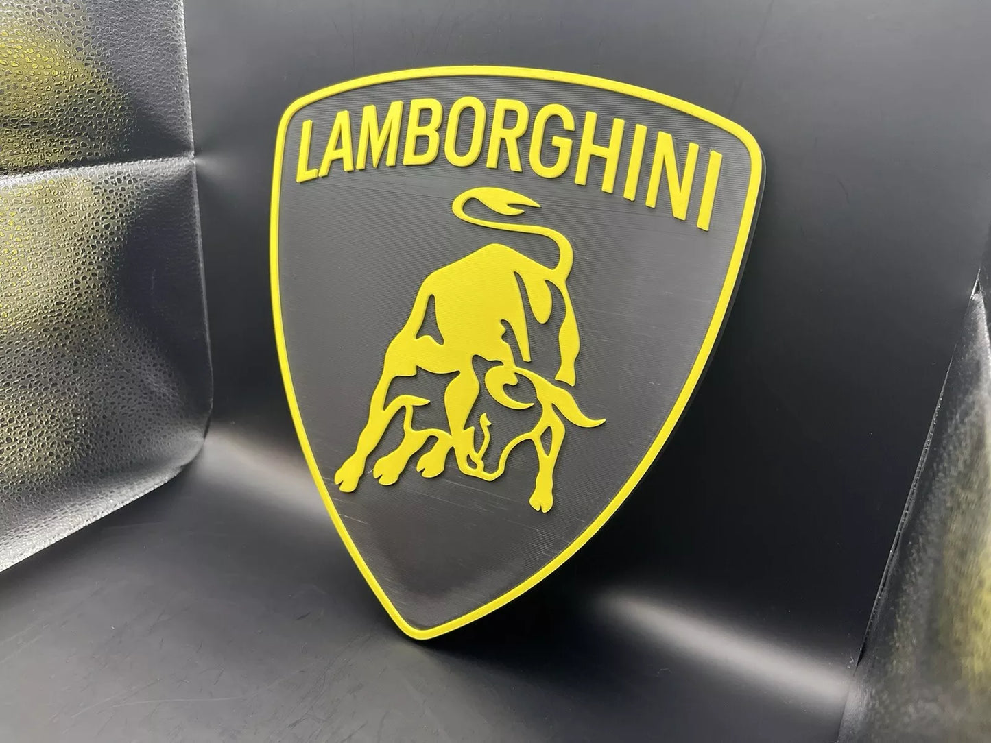 Lamborghini Logo Sign Display | 3D Wall Desk Shelf Art