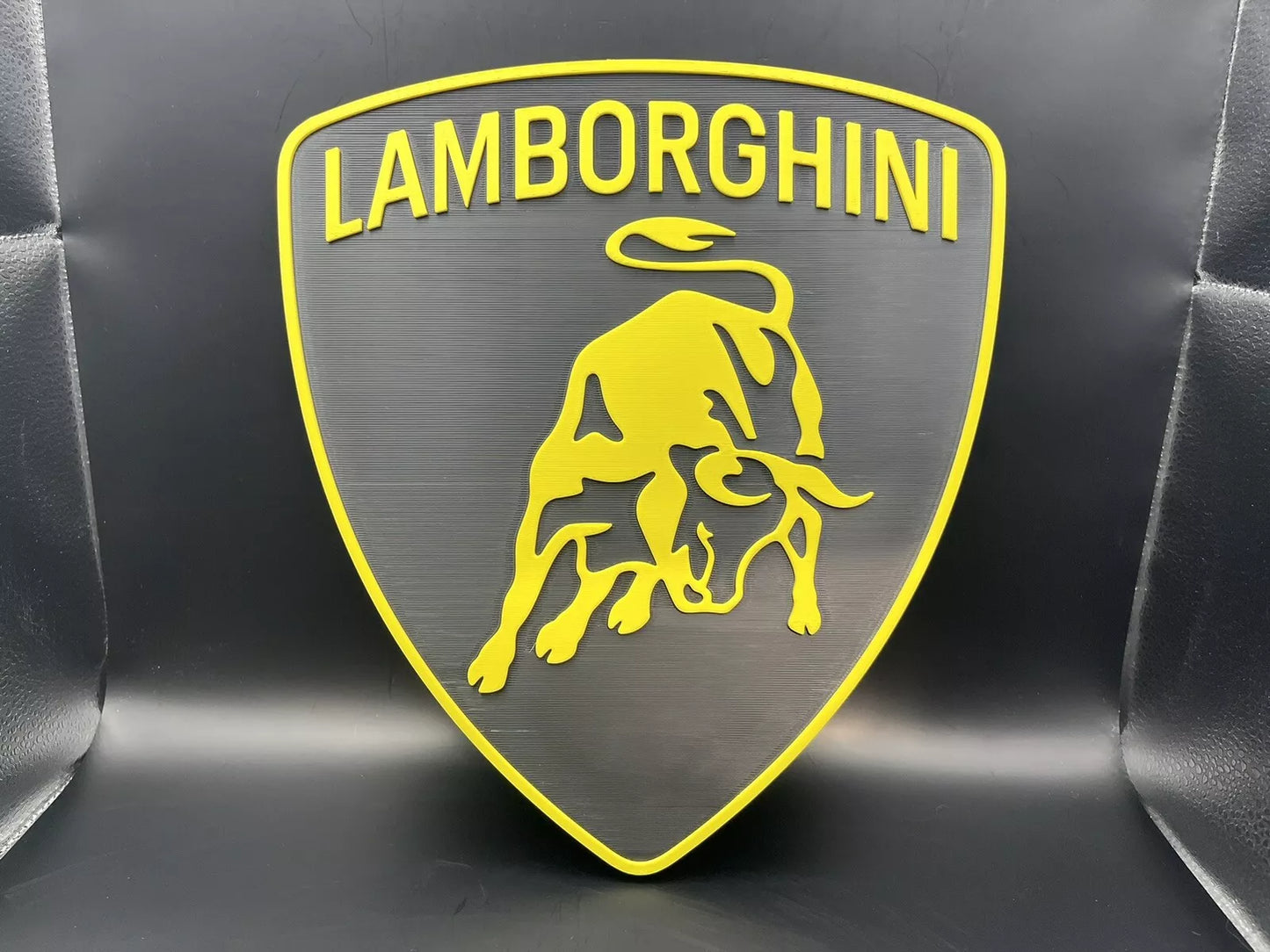 Lamborghini Logo Sign Display | 3D Wall Desk Shelf Art