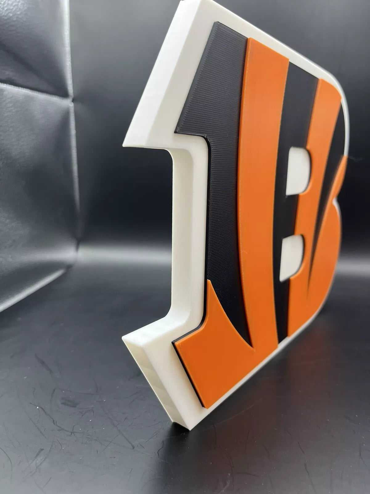 Cincinnati Bengals Logo Sign Display | 3D Wall Desk Shelf Art