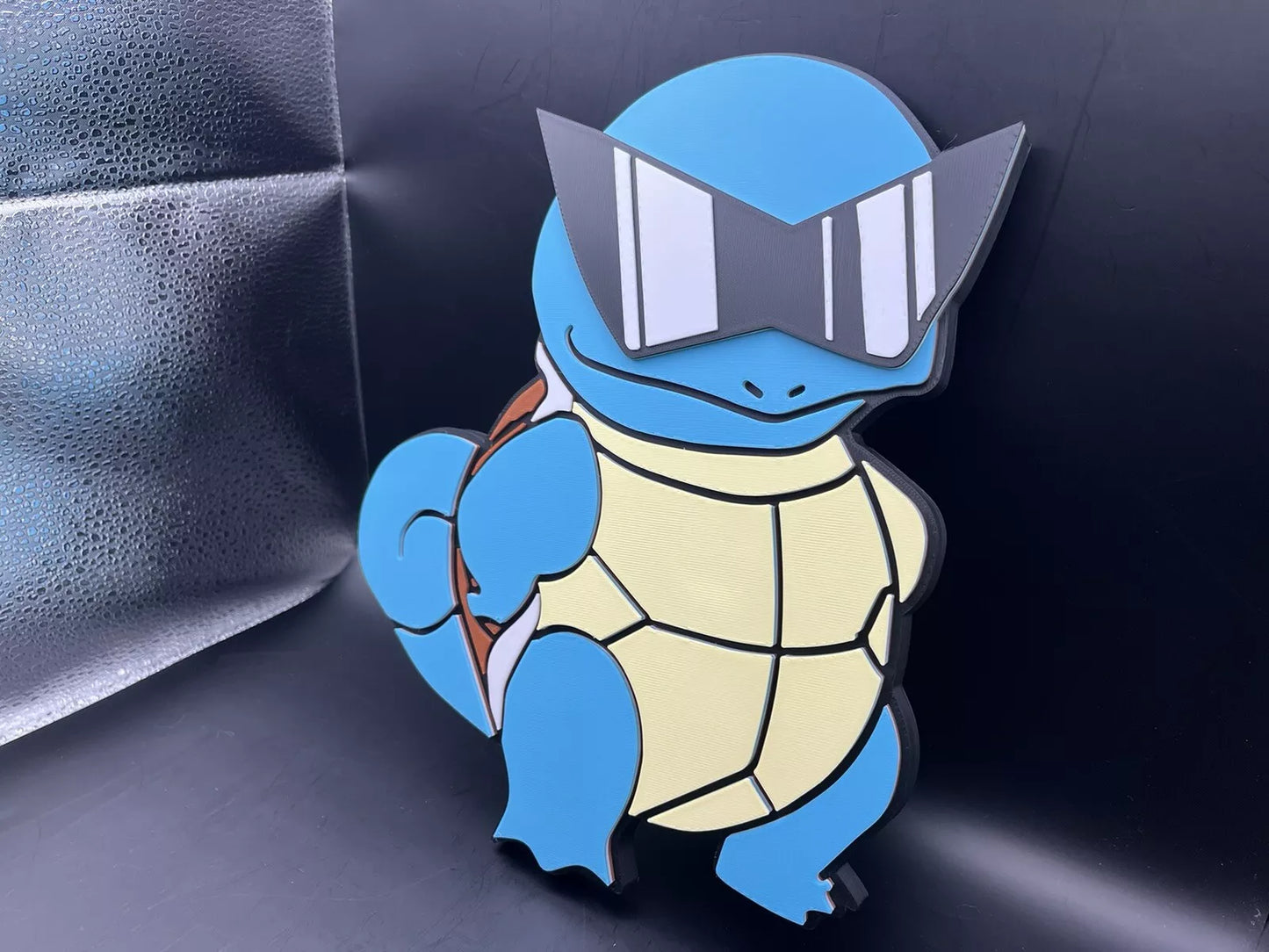 Squirtle Squad Pokemon Logo Sign Display | 3D Wall Desk Shelf Art