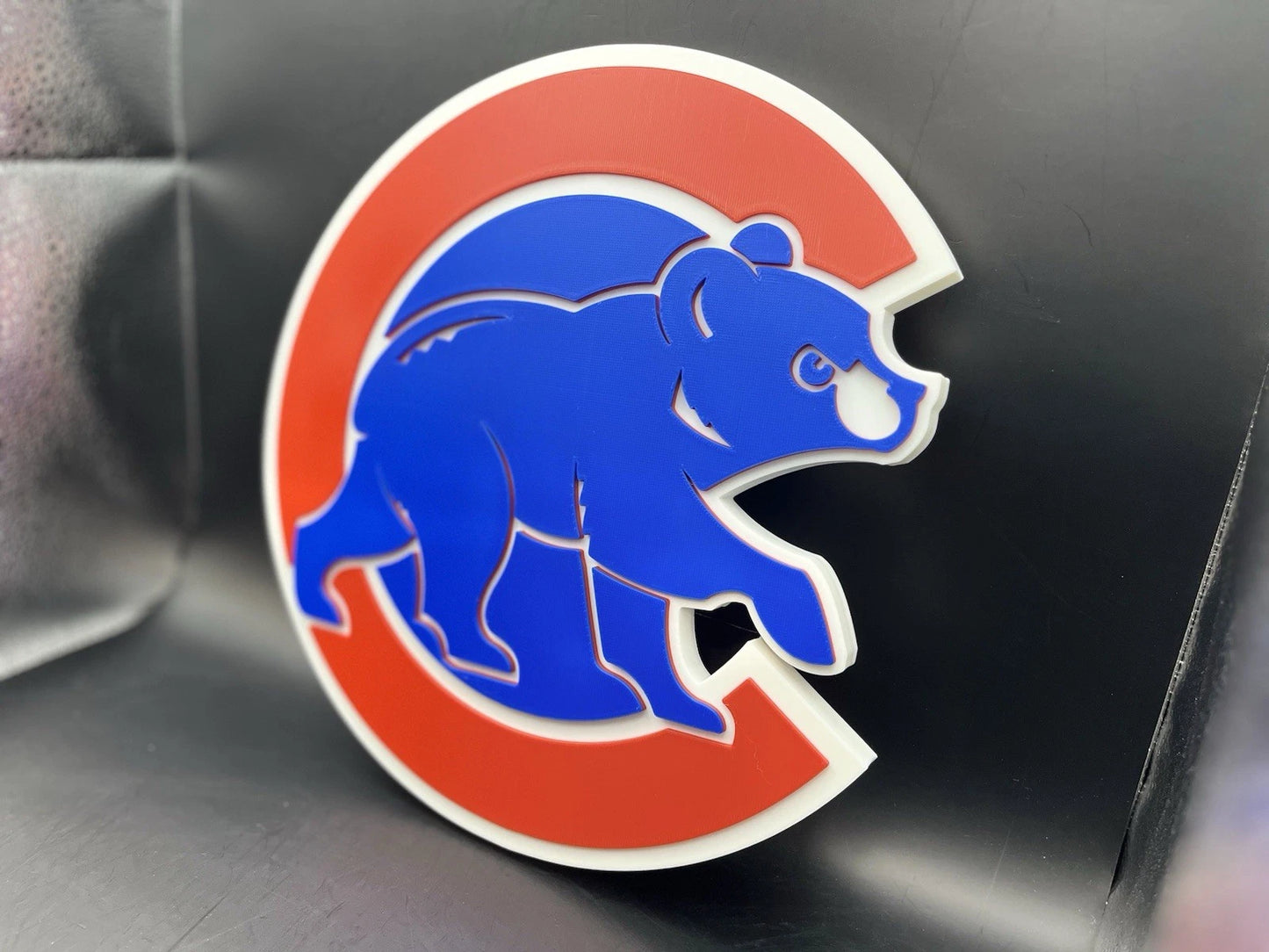 Chicago Cubs Logo Sign Display | 3D Wall Desk Shelf Art
