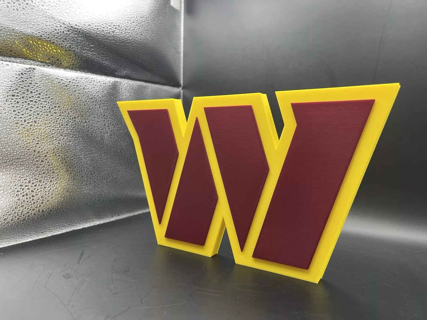 Washington Commanders Logo Sign Display | 3D Wall Desk Shelf Art