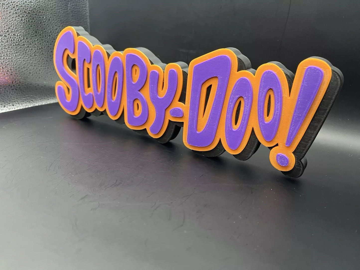 Scooby-Doo Logo Sign Display | 3D Wall Desk Shelf Art