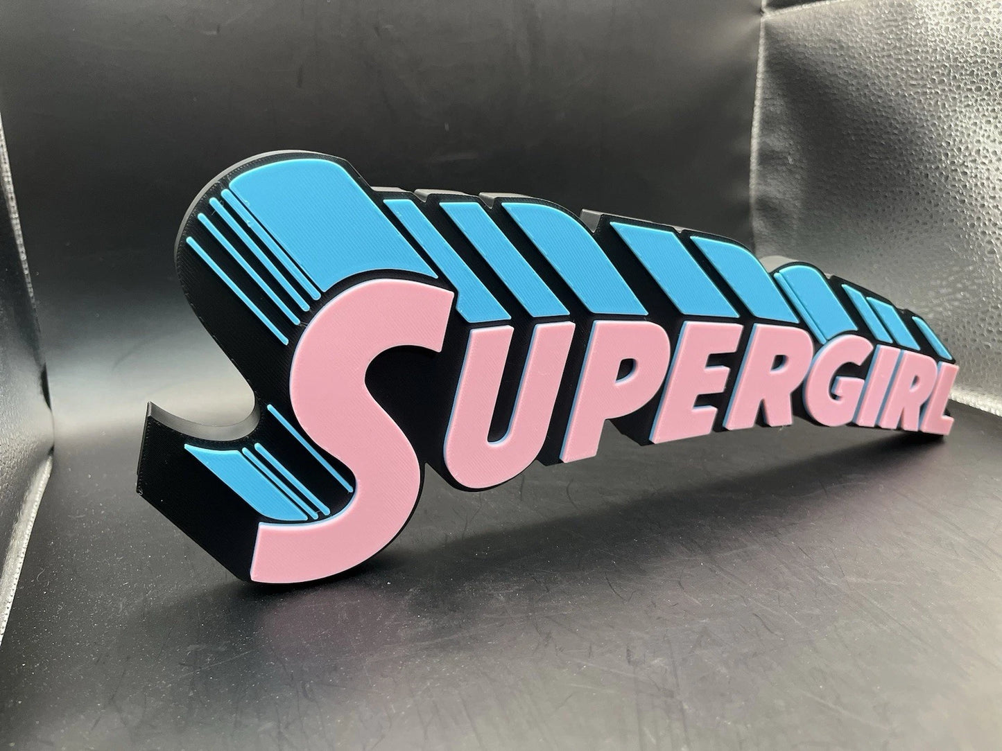 Supergirl Logo Sign Display | 3D Wall Desk Shelf Art
