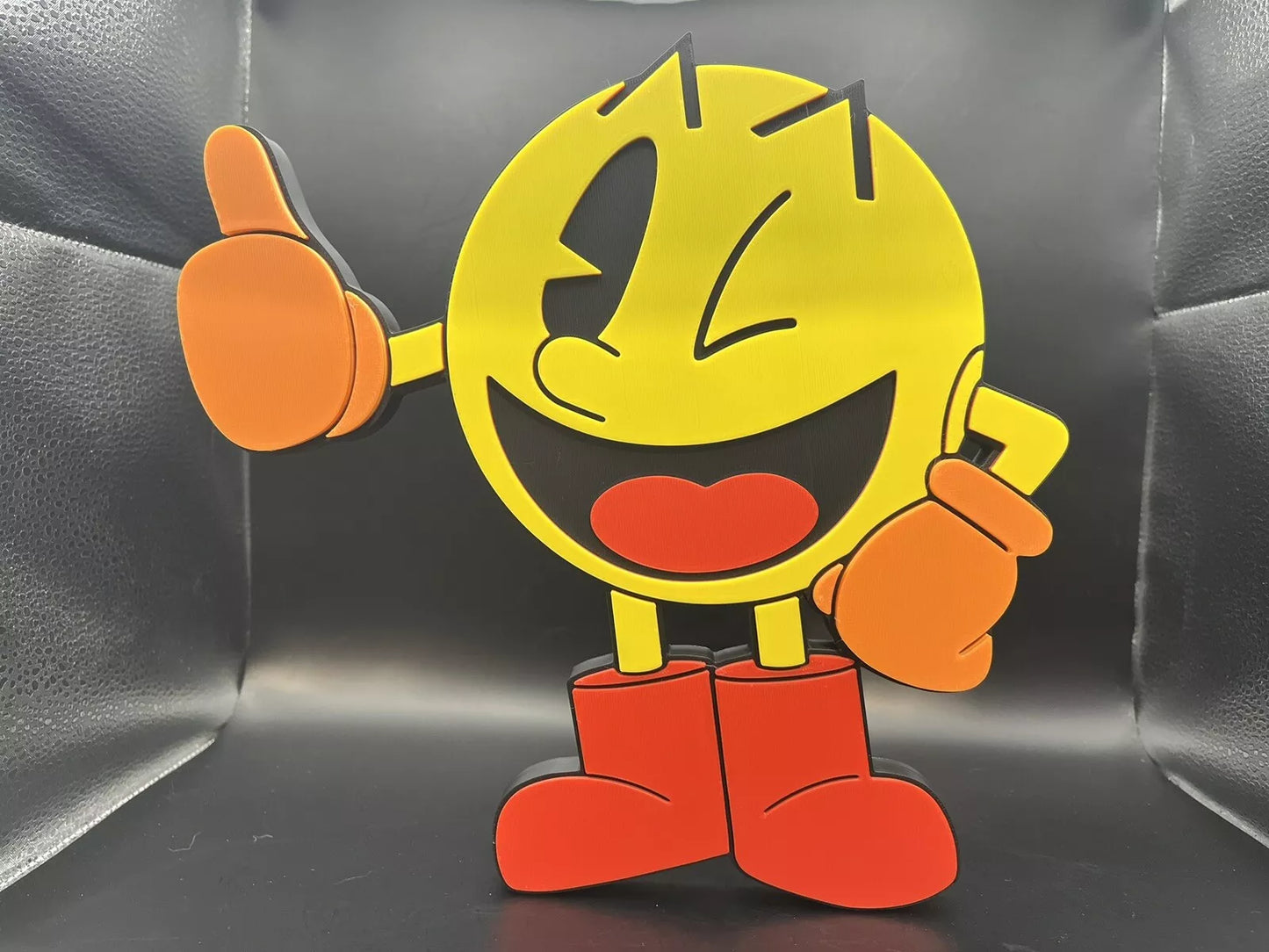 Pac-Man Logo Sign Display | 3D Wall Desk Shelf Art