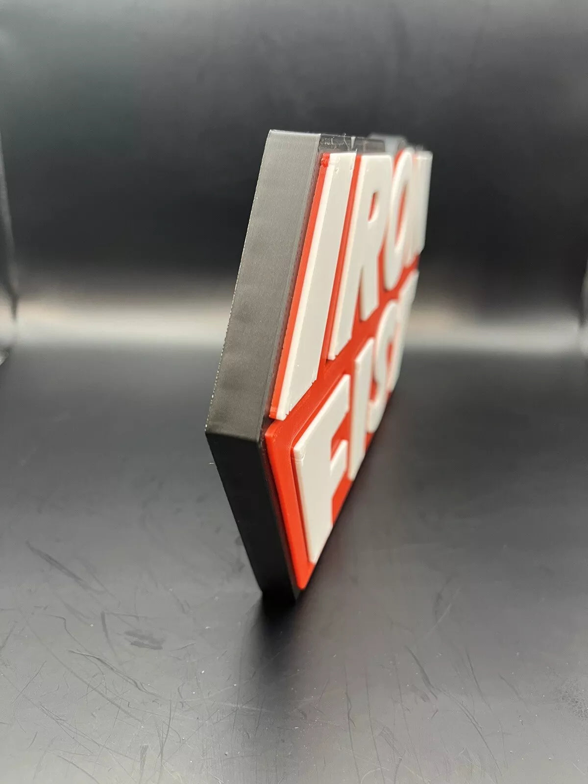 Iron Fist Logo Sign Display | 3D Wall Desk Shelf Art