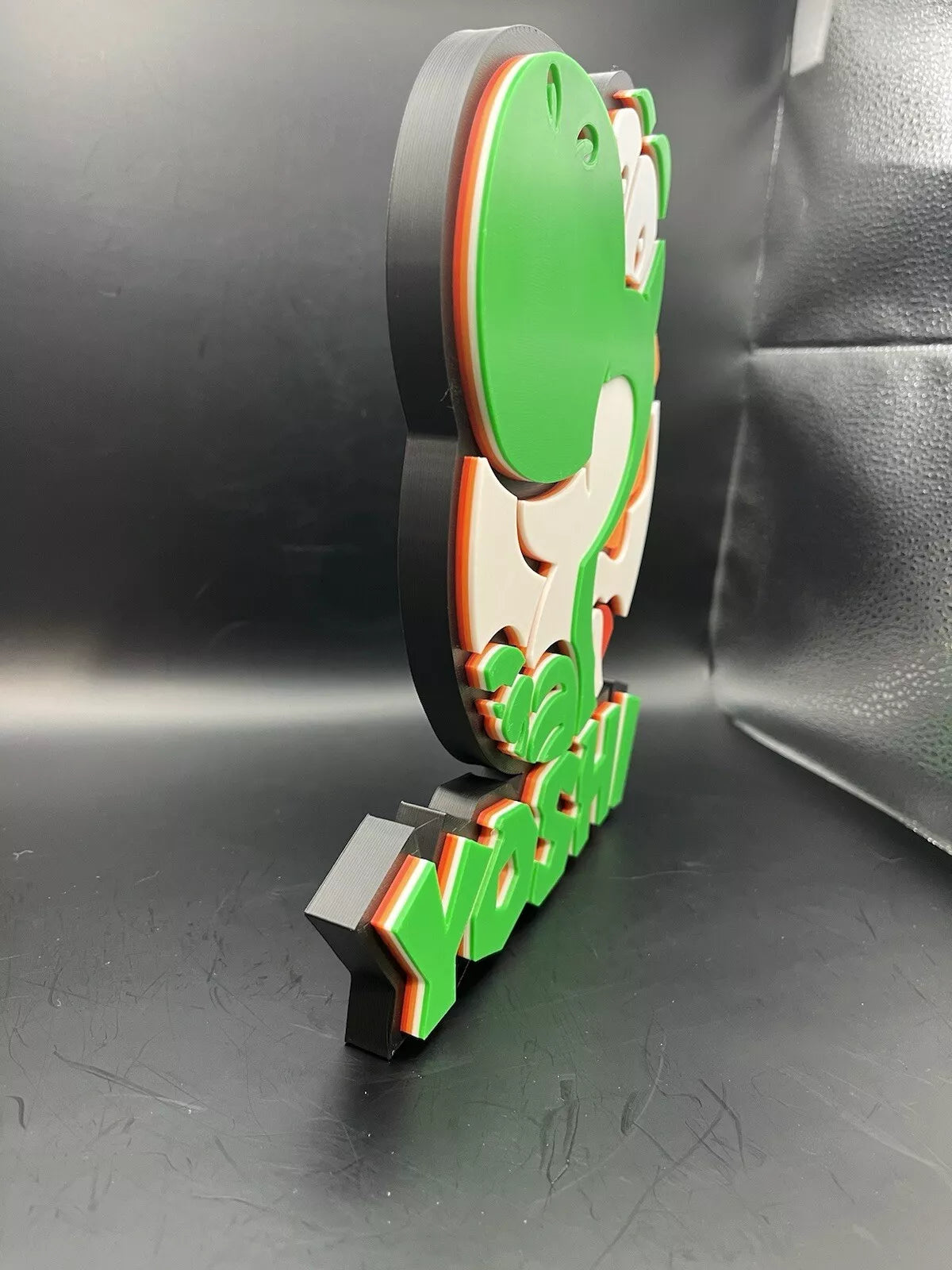 Yoshi Logo Sign Display | 3D Wall Desk Shelf Art
