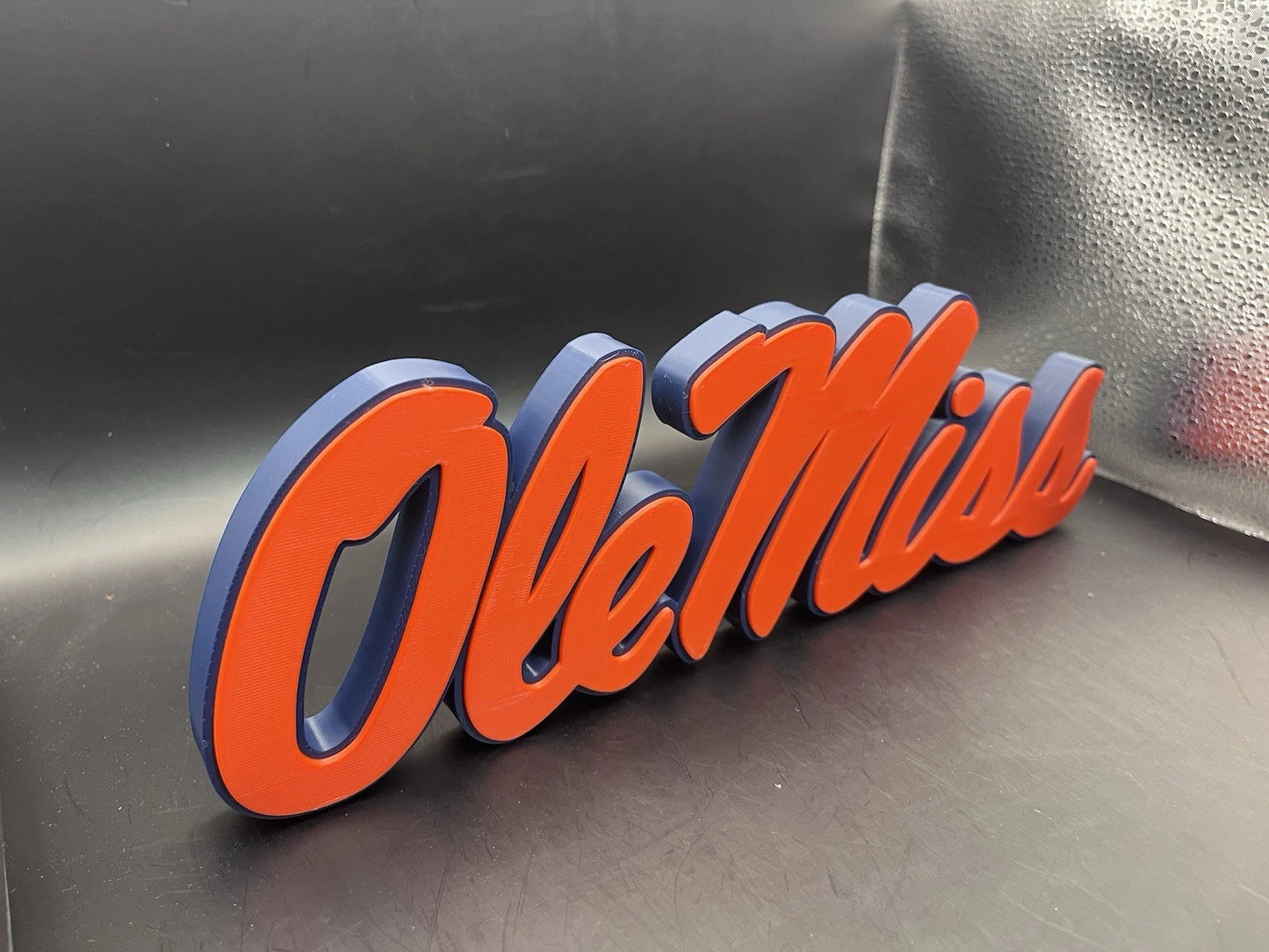 Ole Miss Rebels Logo Sign Display | 3D Wall Desk Shelf Art