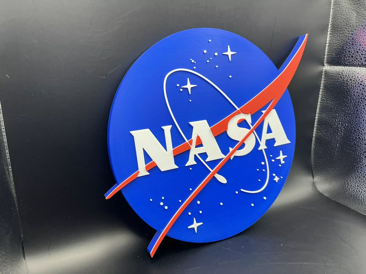 NASA Logo Sign Display | 3D Wall Desk Shelf Art