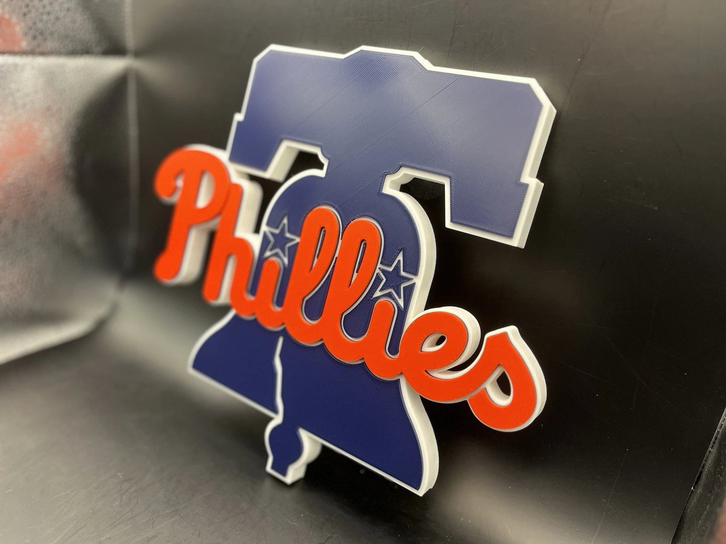 Philadelphia Phillies Logo Sign Display | 3D Wall Desk Shelf Art