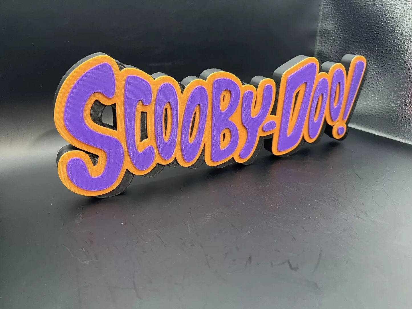 Scooby-Doo Logo Sign Display | 3D Wall Desk Shelf Art