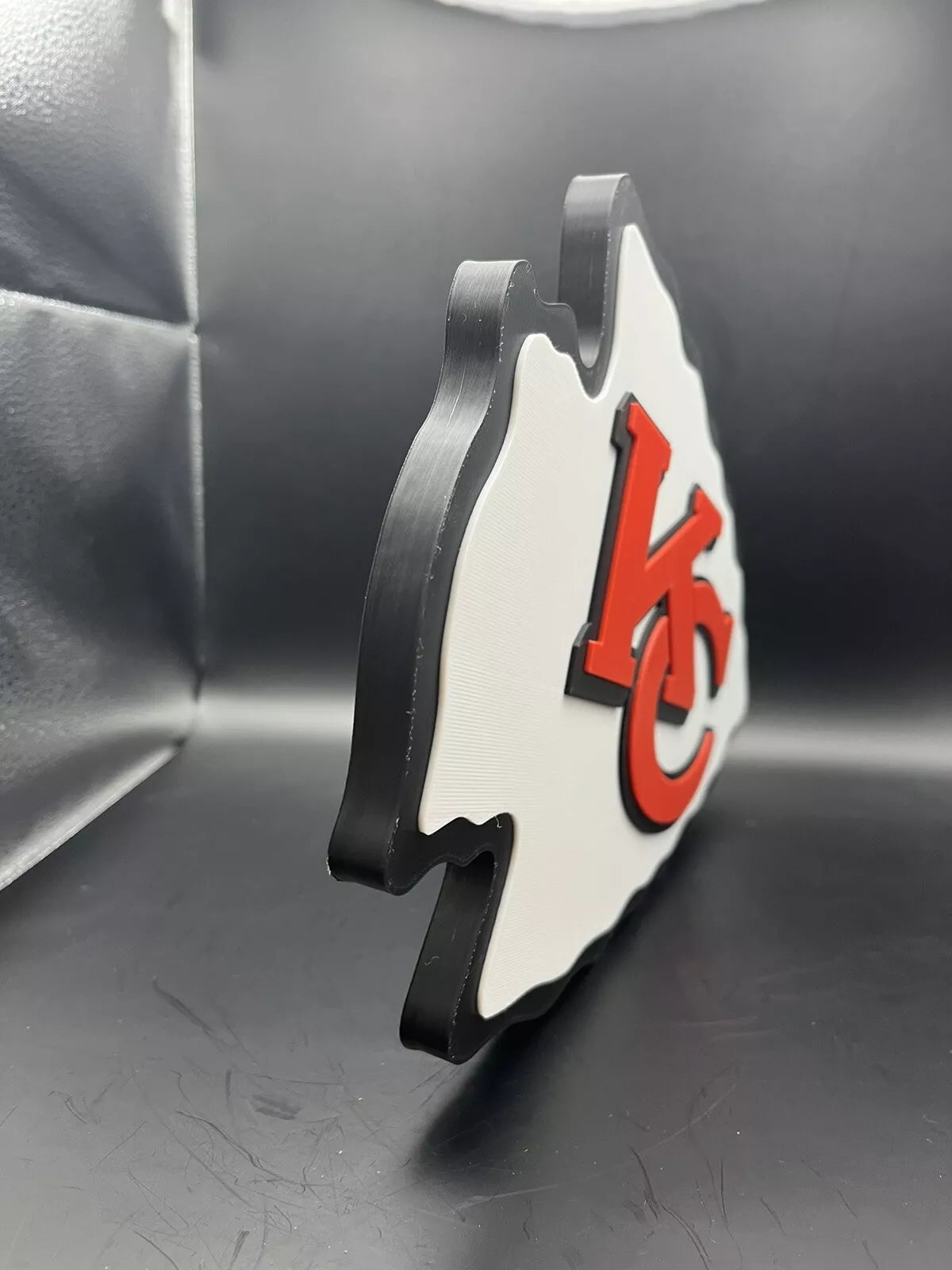 Kansas City Chiefs Logo Sign Display | 3D Wall Desk Shelf Art