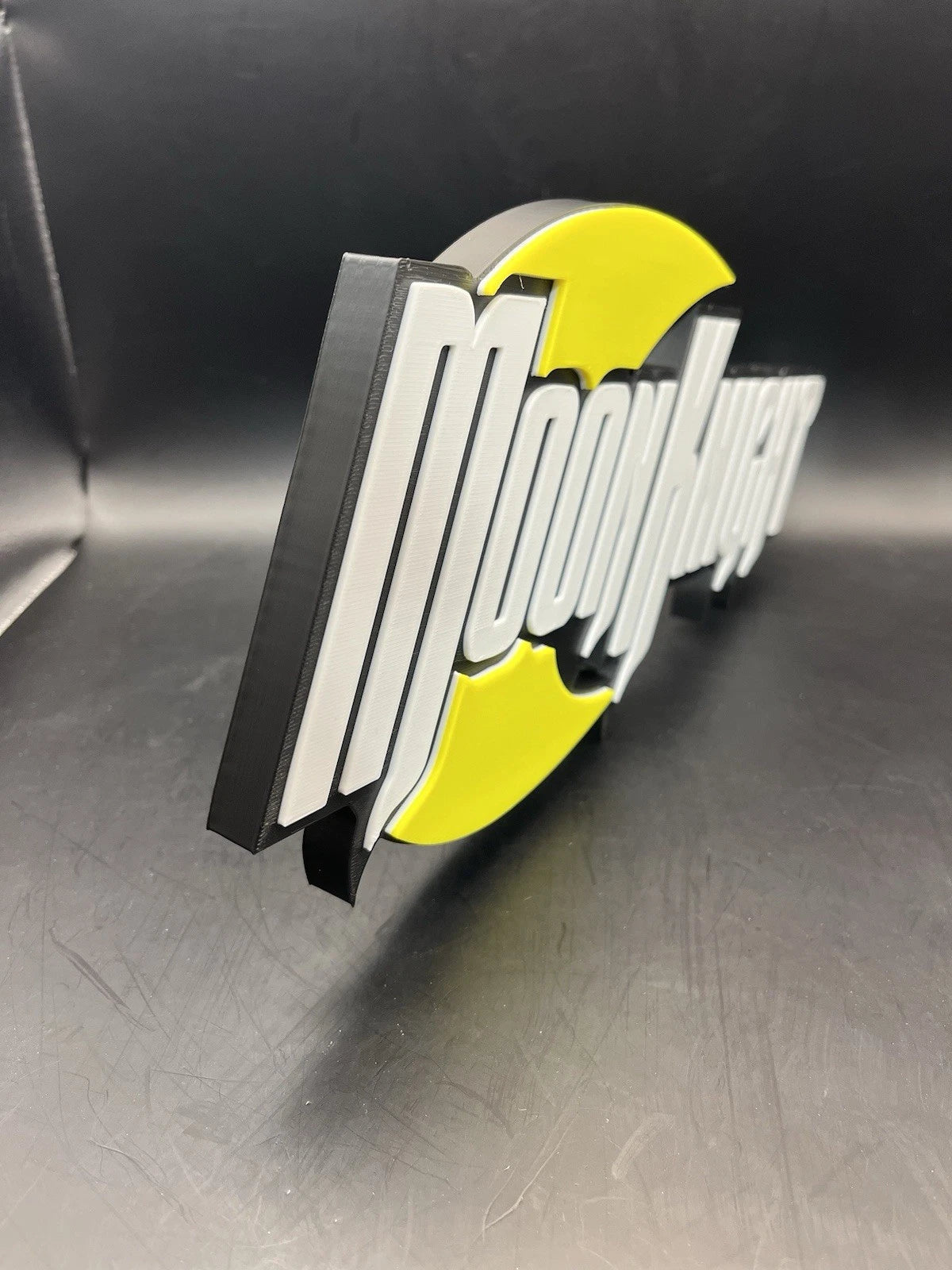 Moon Knight Logo Sign Display | 3D Wall Desk Shelf Art