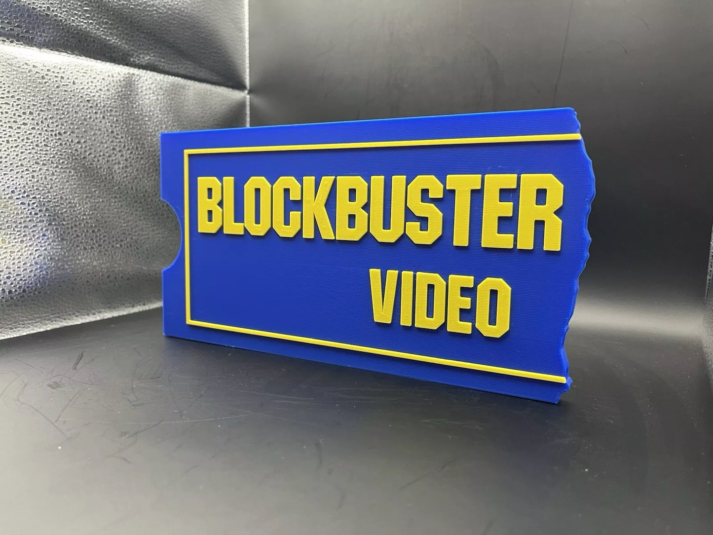 Blockbuster Logo Sign Display | 3D Wall Desk Shelf Art