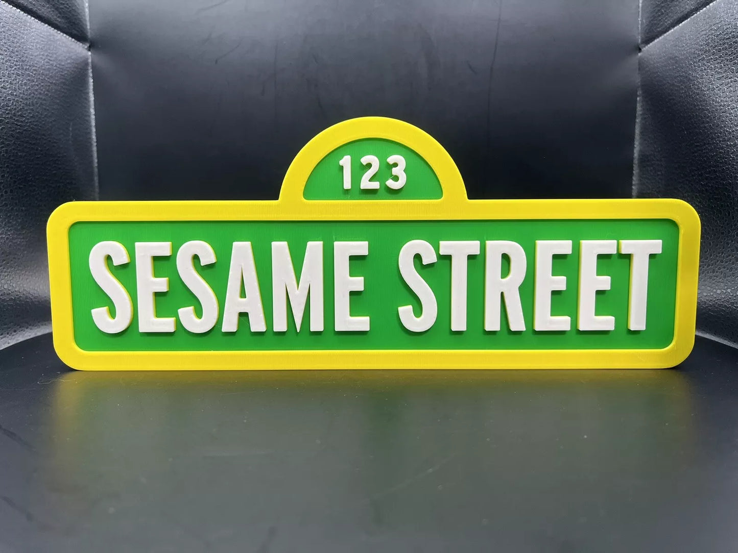 Sesame Street Logo Sign Display | 3D Wall Desk Shelf Art