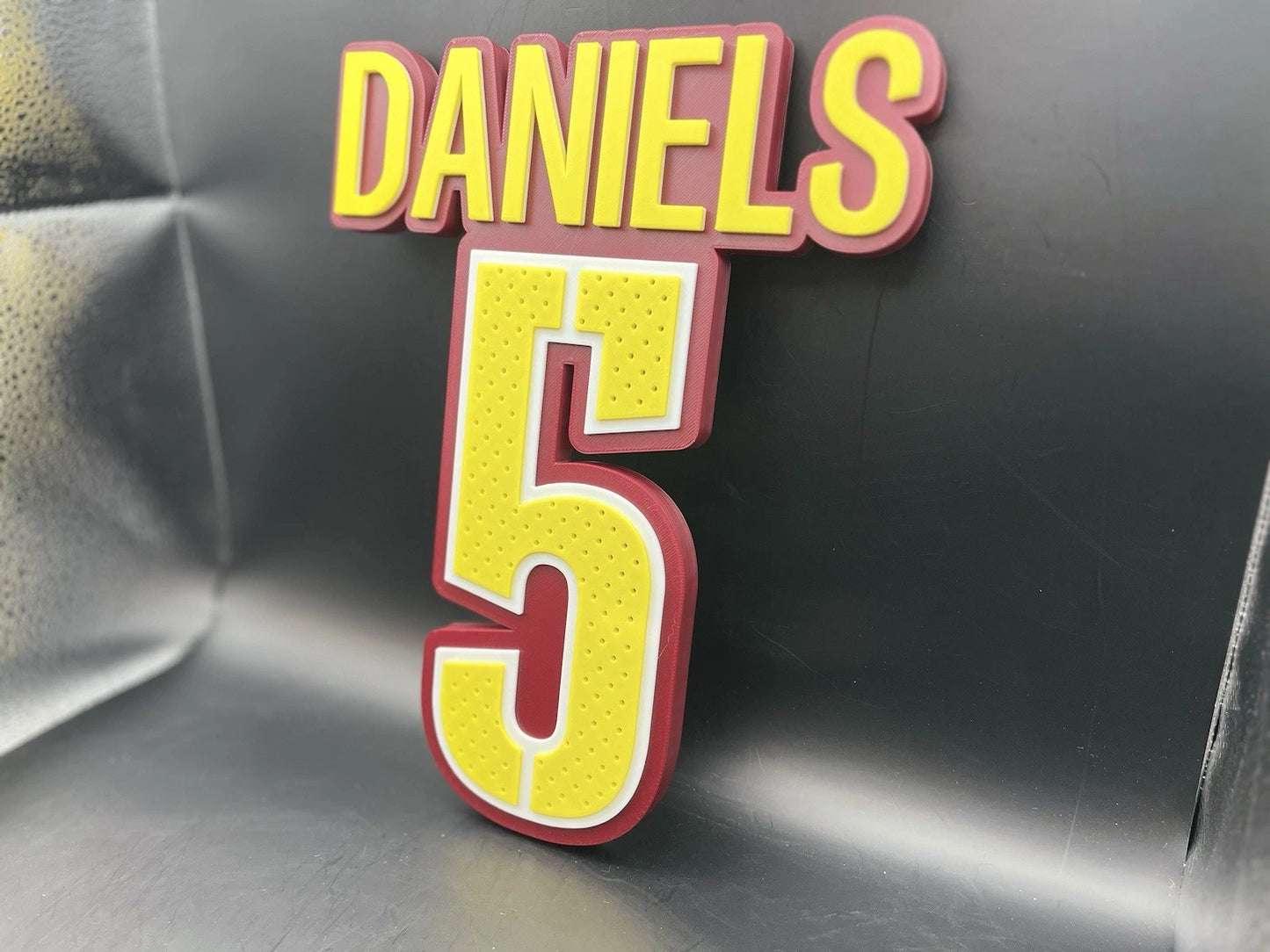 Jayden Daniels 5 Logo Sign Display | 3D Wall Desk Shelf Art