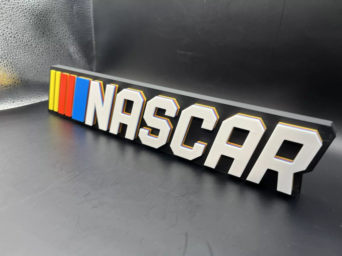 NASCAR Logo Sign Display | 3D Wall Desk Shelf Art