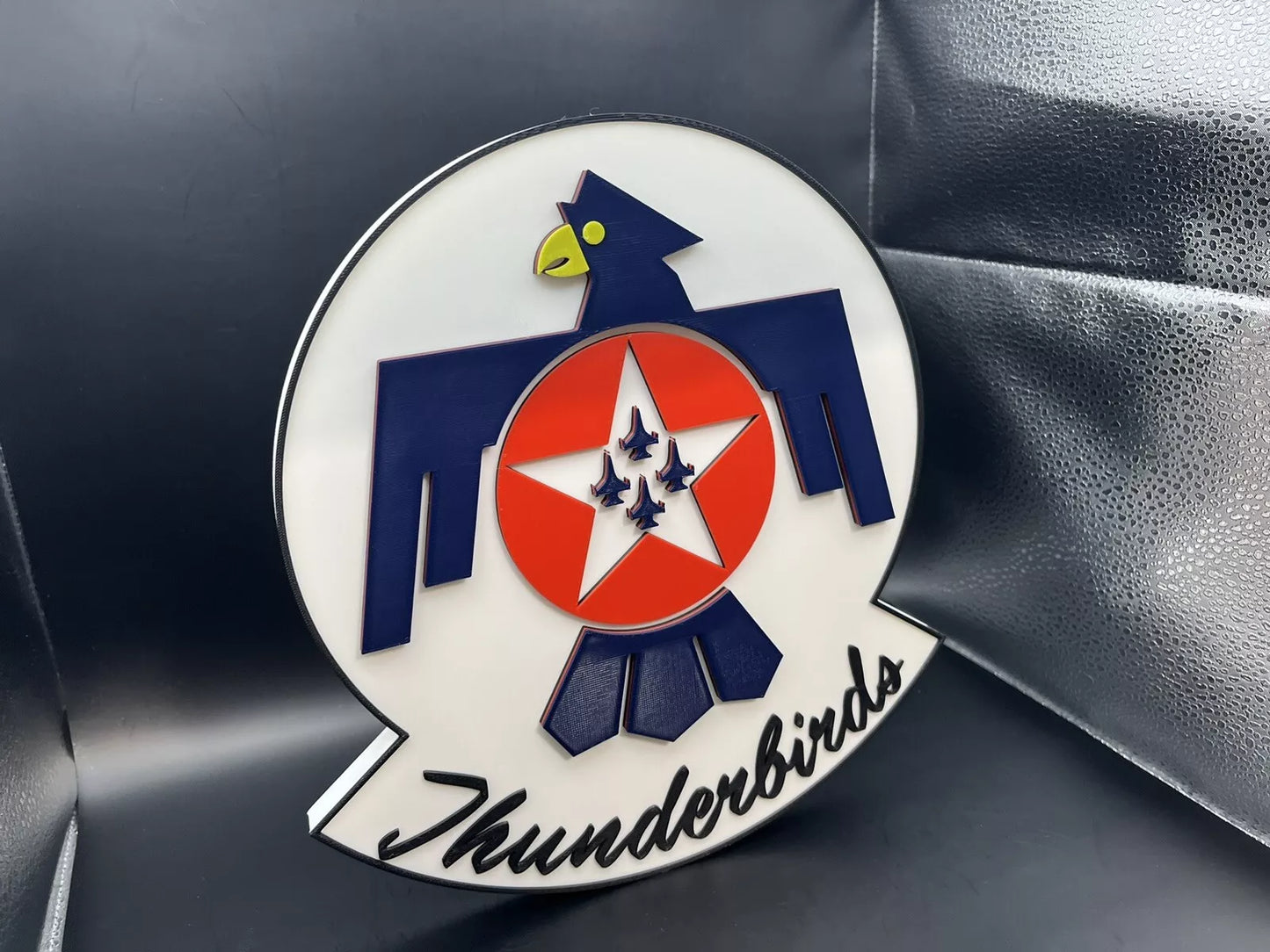 U.S. Air Force Thunderbirds Logo Sign Display | 3D Wall Desk Shelf Art