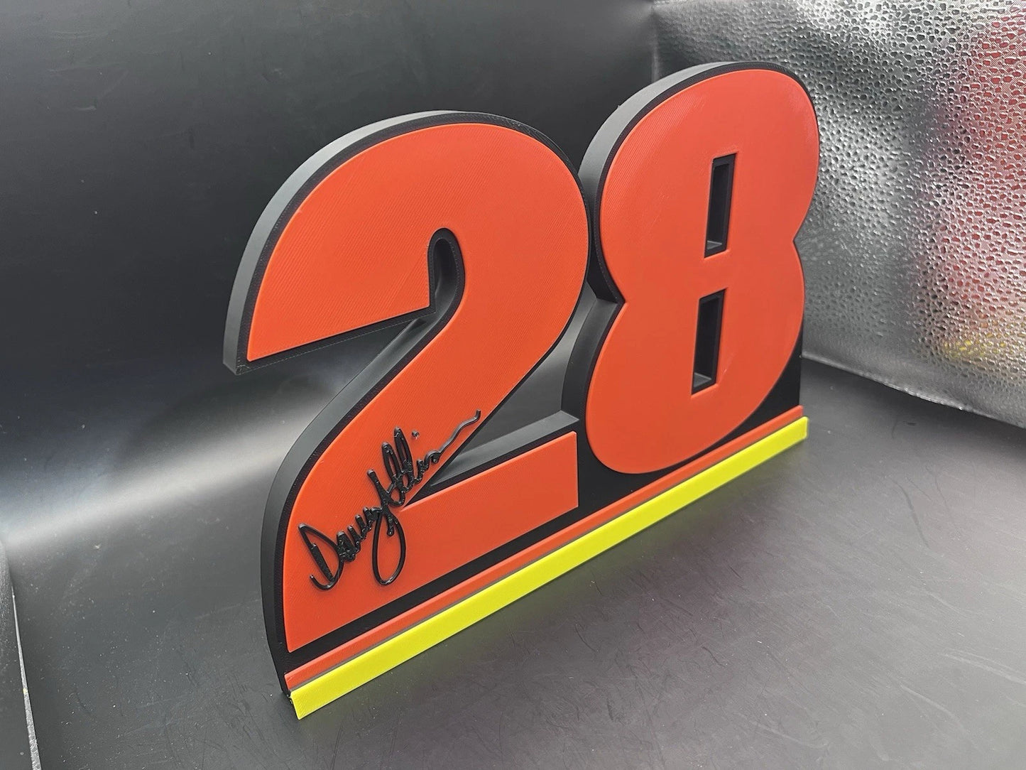 Davey Allison 28 Logo Sign Display | 3D Wall Desk Shelf Art