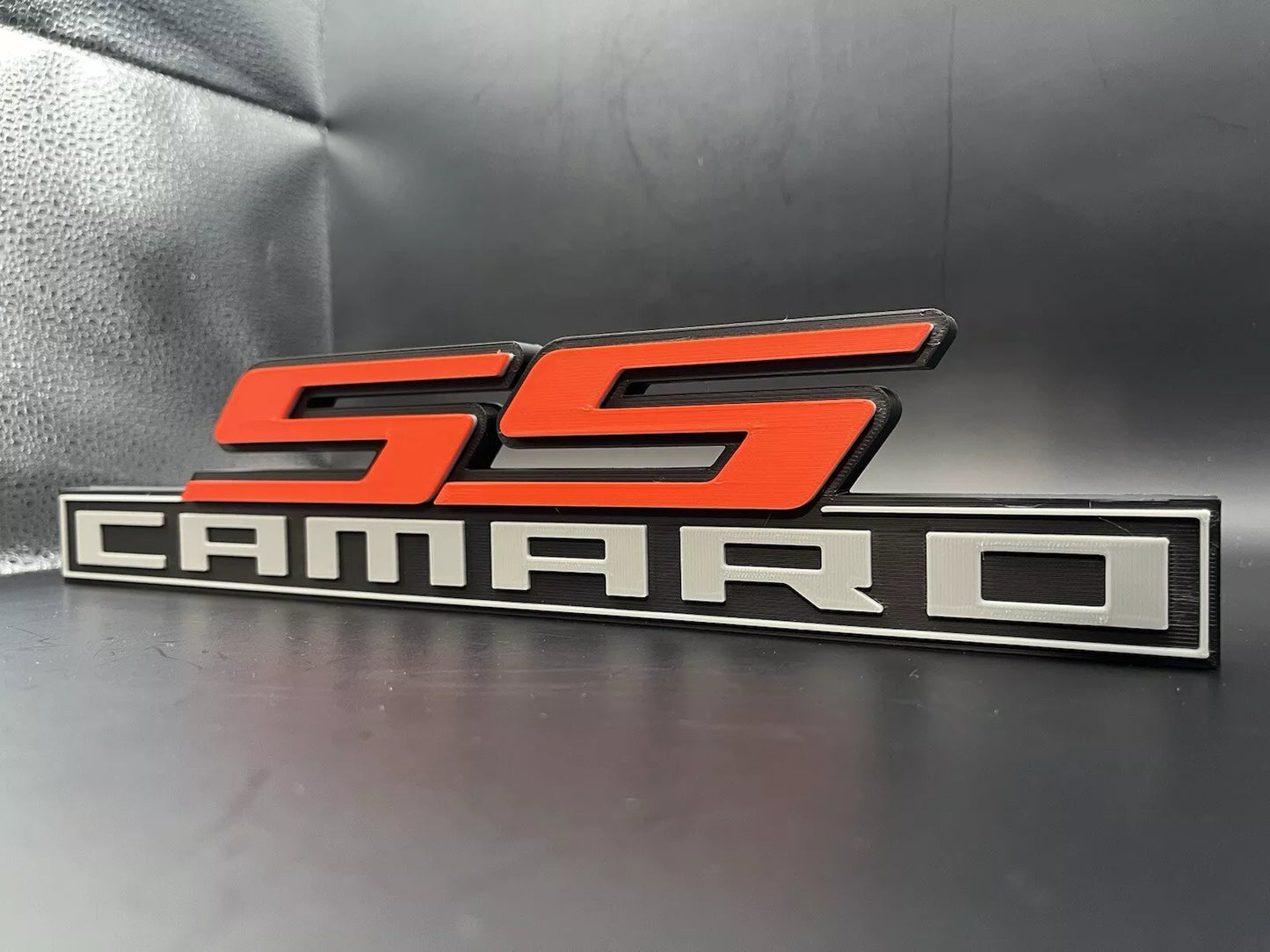 Camaro SS Logo Sign Display | 3D Wall Desk Shelf Art