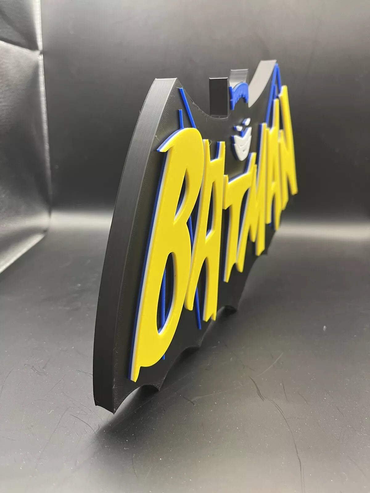 Batman 1966 Logo Sign Display | 3D Wall Desk Shelf Art - UNRIVAL3D