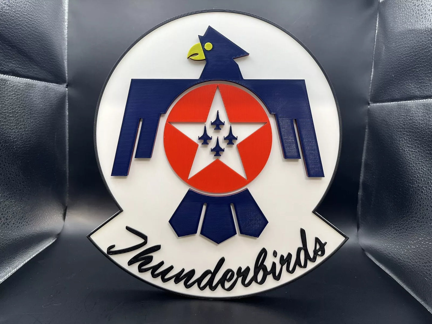 U.S. Air Force Thunderbirds Logo Sign Display | 3D Wall Desk Shelf Art