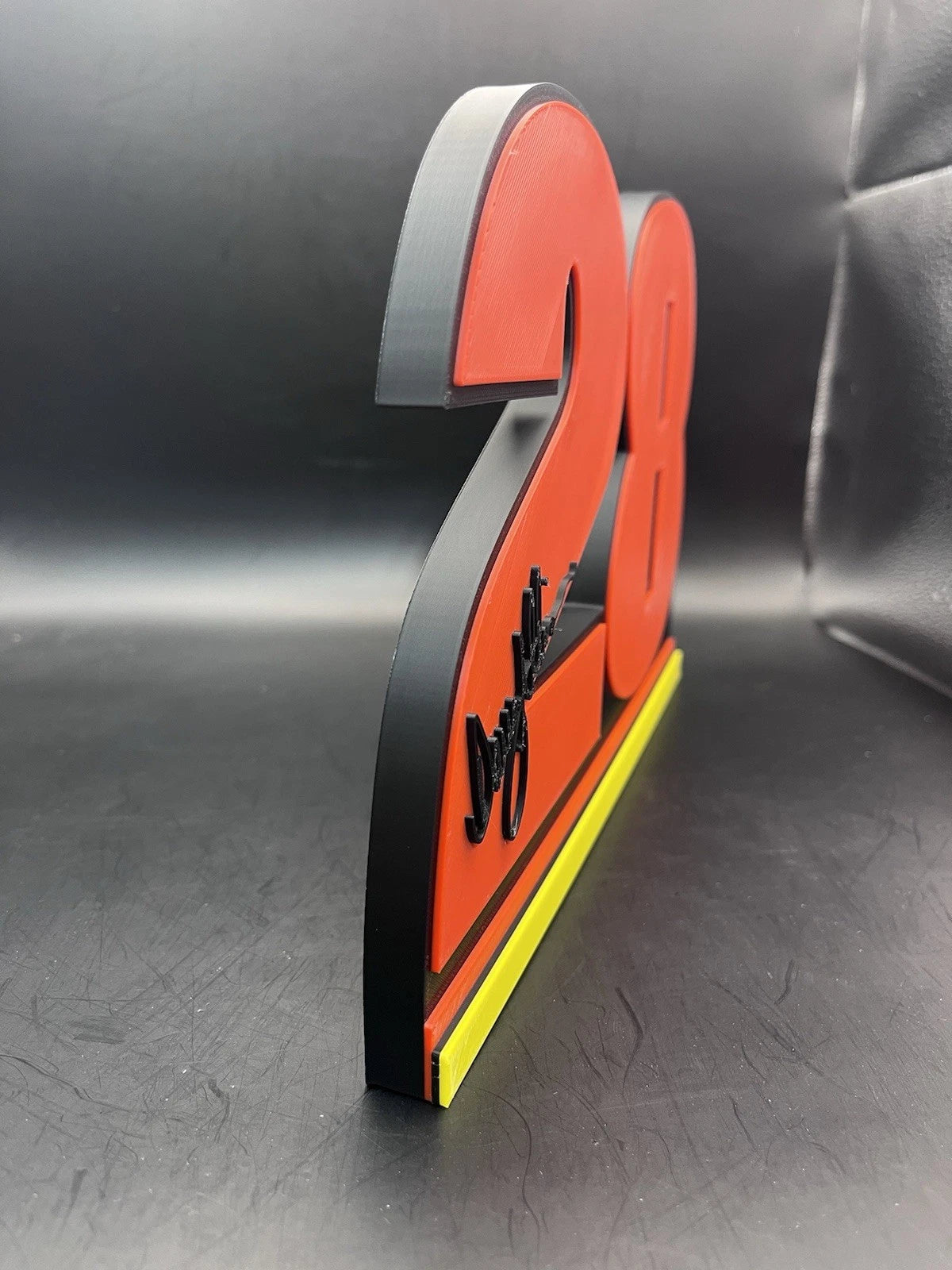 Davey Allison 28 Logo Sign Display | 3D Wall Desk Shelf Art