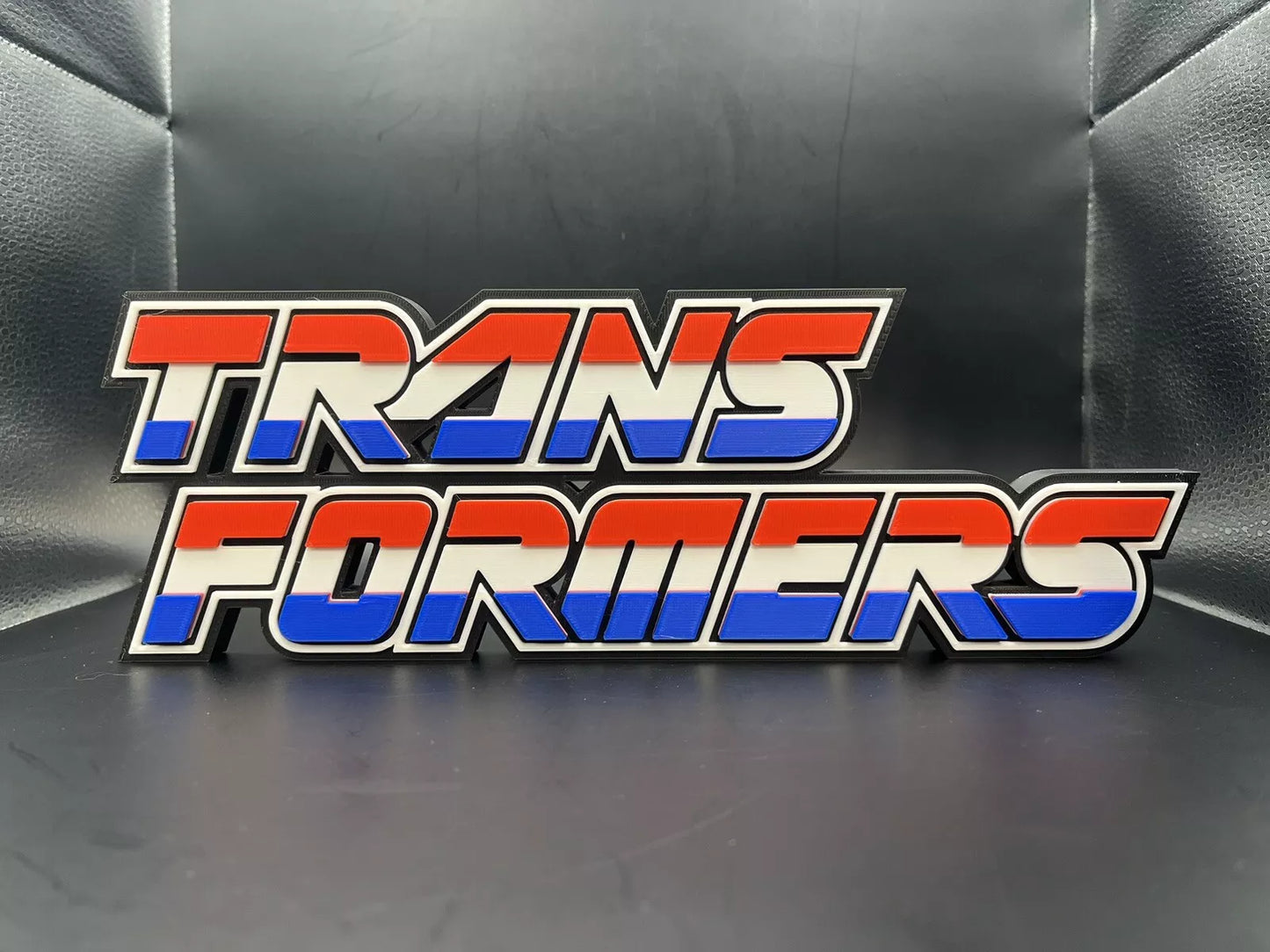 Transformers Logo Sign Display | 3D Wall Desk Shelf Art