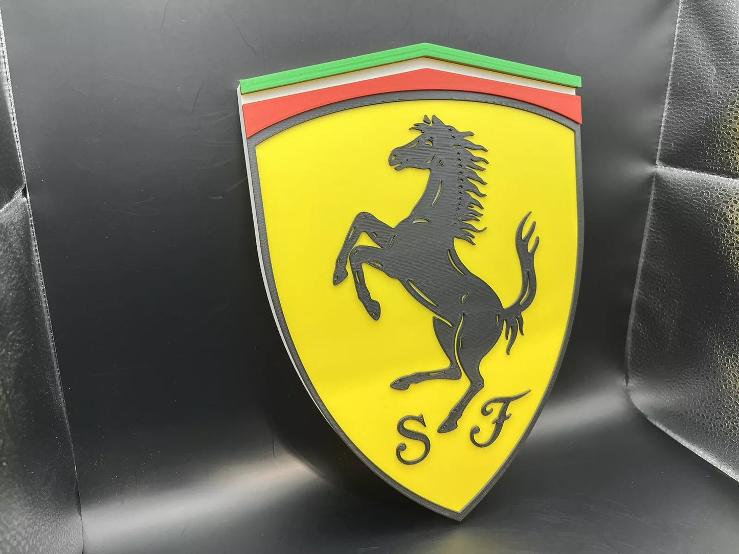 Ferrari Logo Sign Display | 3D Wall Desk Shelf Art