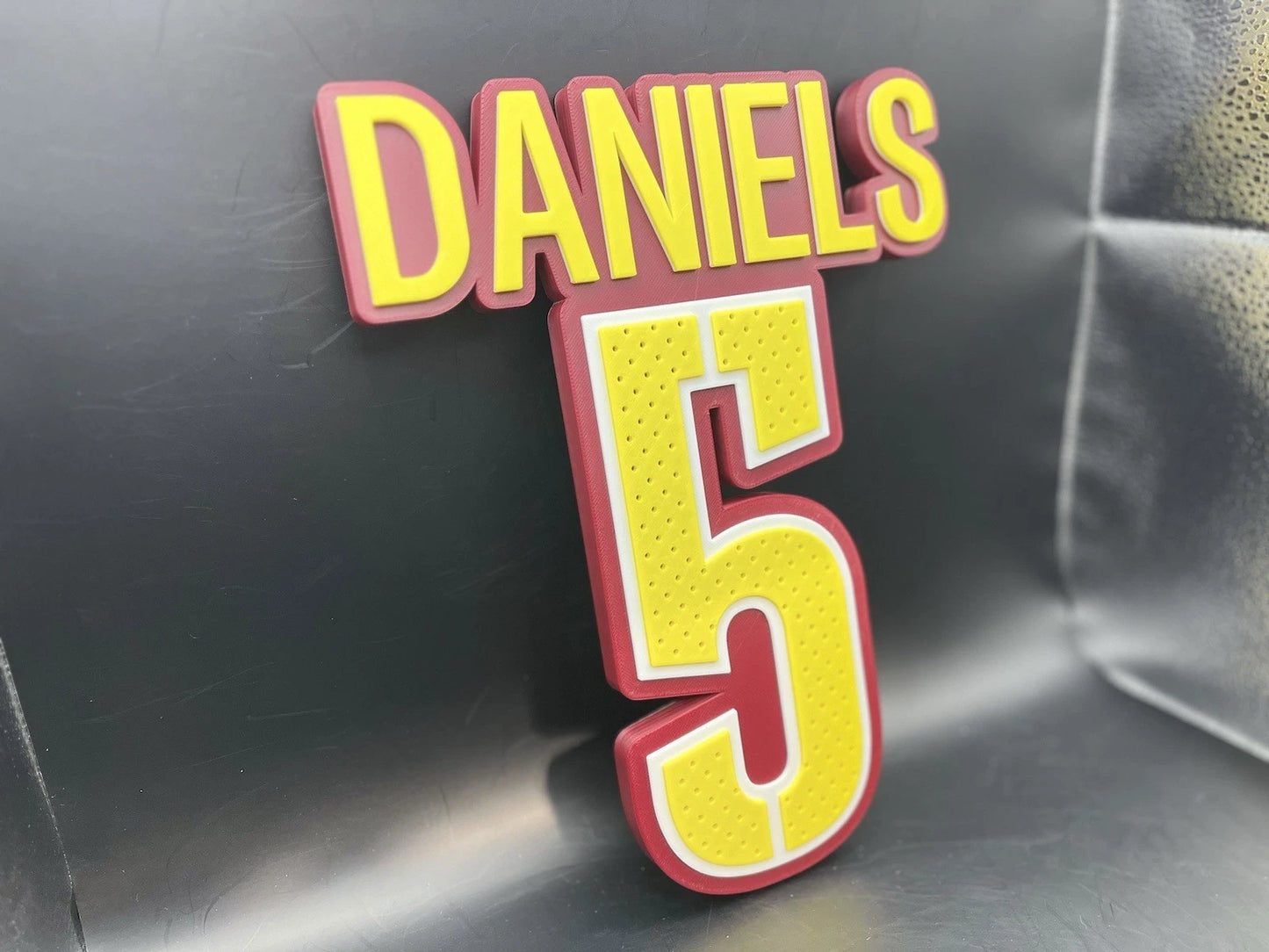 Jayden Daniels 5 Logo Sign Display | 3D Wall Desk Shelf Art