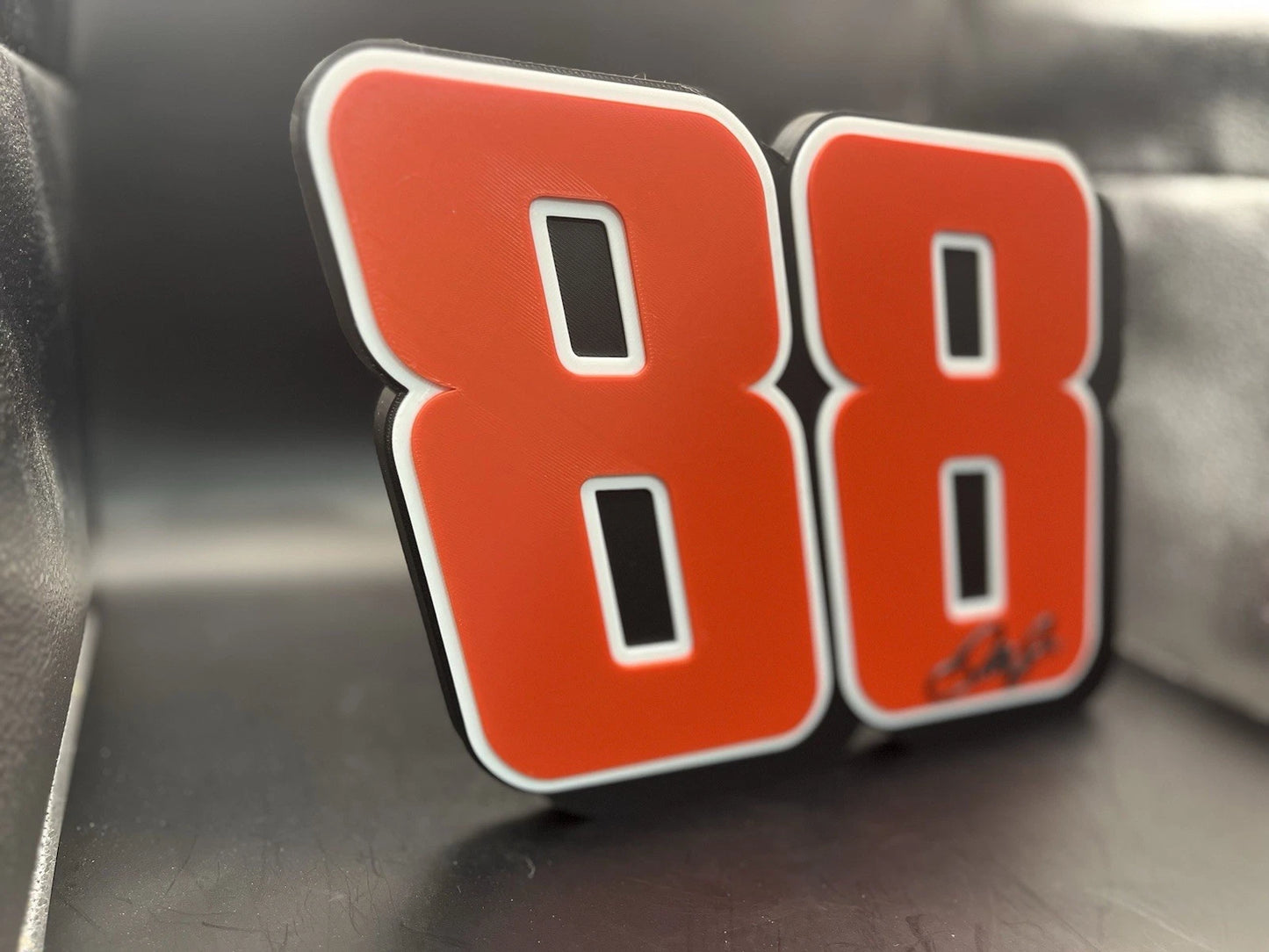 Dale Earnhardt Jr. 88 Logo Sign Display | 3D Wall Desk Shelf Art