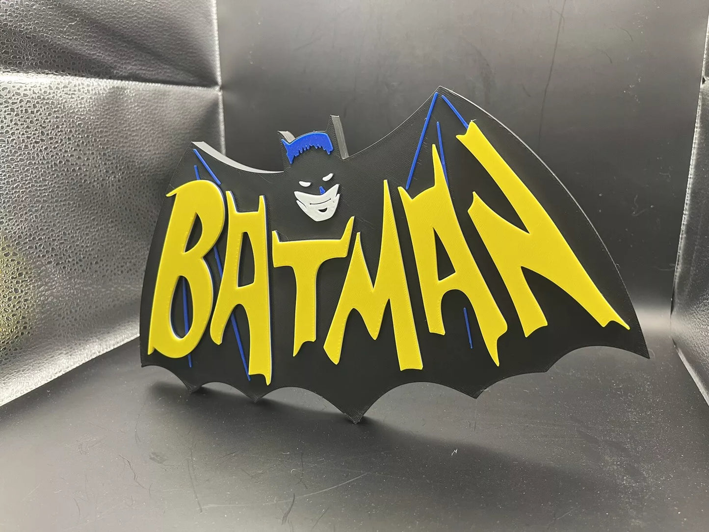 Batman 1966 Logo Sign Display | 3D Wall Desk Shelf Art - UNRIVAL3D