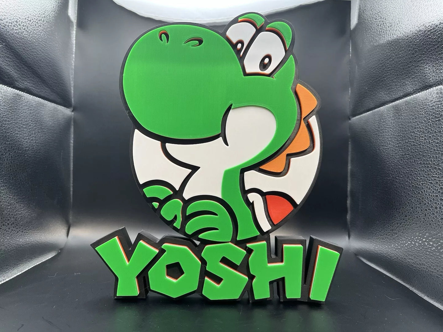 Yoshi Logo Sign Display | 3D Wall Desk Shelf Art