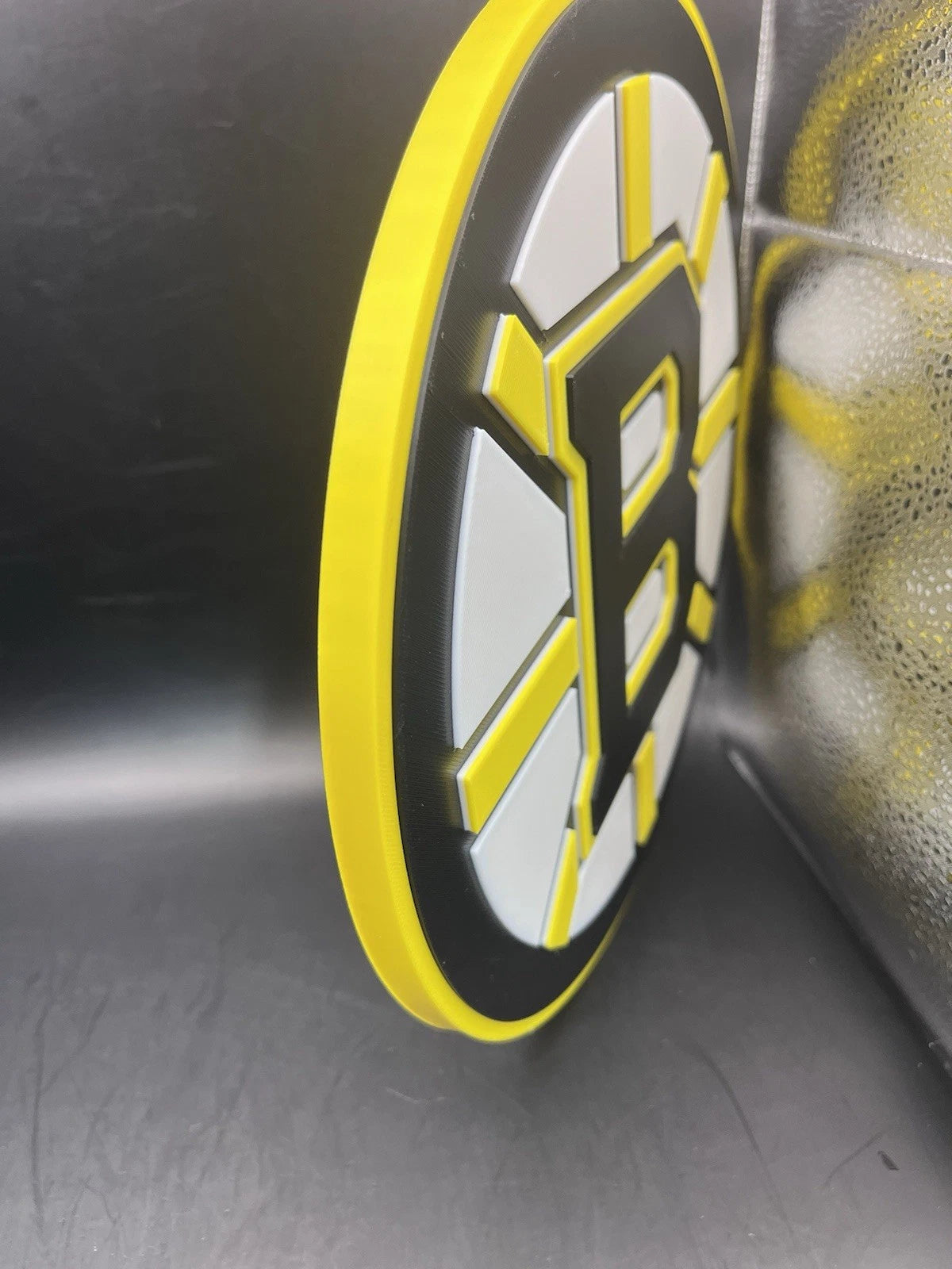 Boston Bruins Logo Sign Display | 3D Wall Desk Shelf Art