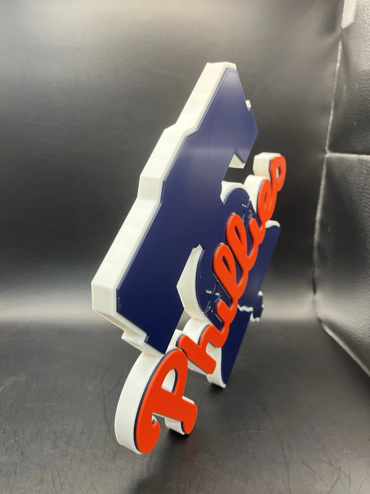 Philadelphia Phillies Logo Sign Display | 3D Wall Desk Shelf Art