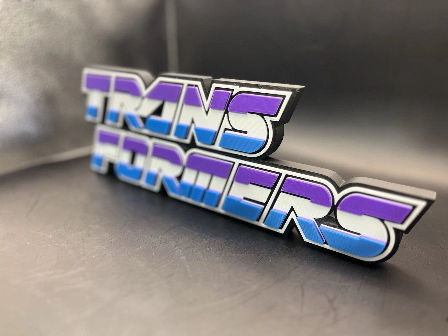 Transformers Decepticon Logo Sign Display | 3D Wall Desk Shelf Art