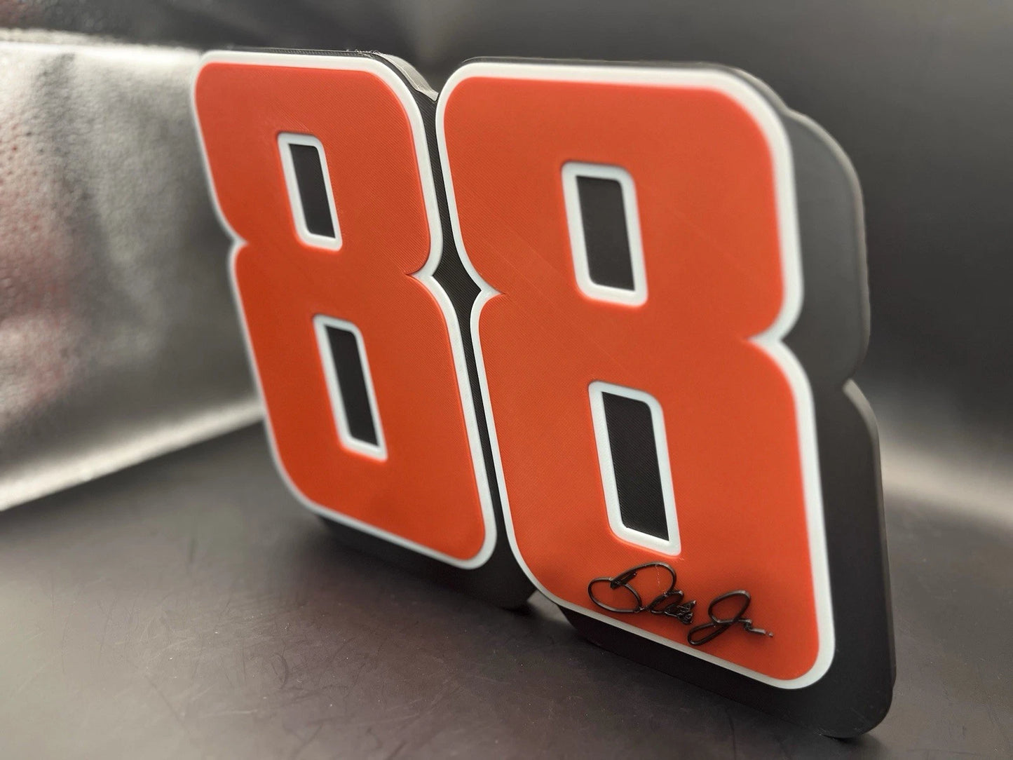 Dale Earnhardt Jr. 88 Logo Sign Display | 3D Wall Desk Shelf Art