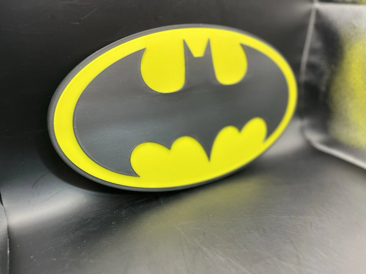 Batman Logo Sign Display | 3D Wall Desk Shelf Art