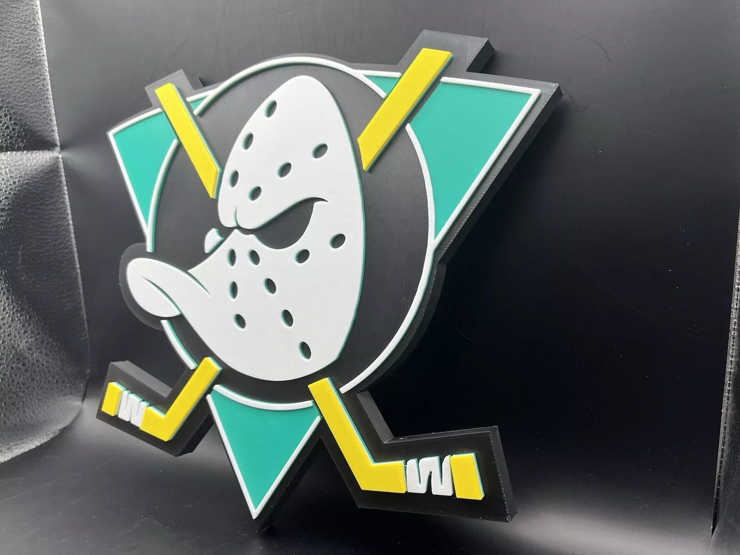 The Mighty Ducks Logo Sign Display | 3D Wall Desk Shelf Art