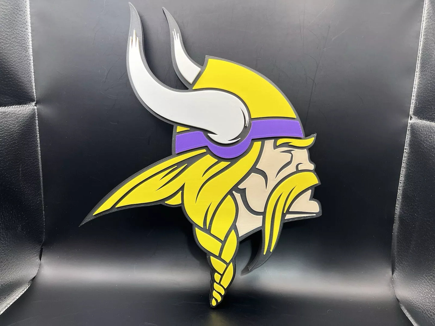 Minnesota Vikings Logo Sign Display | 3D Wall Desk Shelf Art