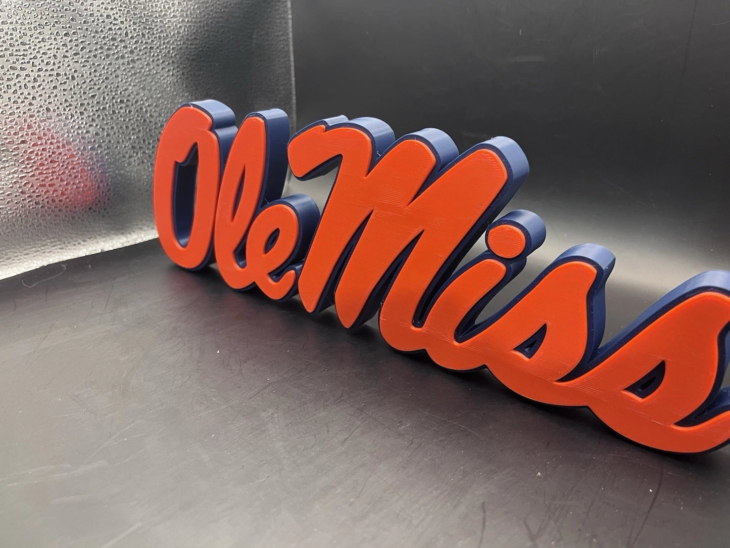 Ole Miss Rebels Logo Sign Display | 3D Wall Desk Shelf Art