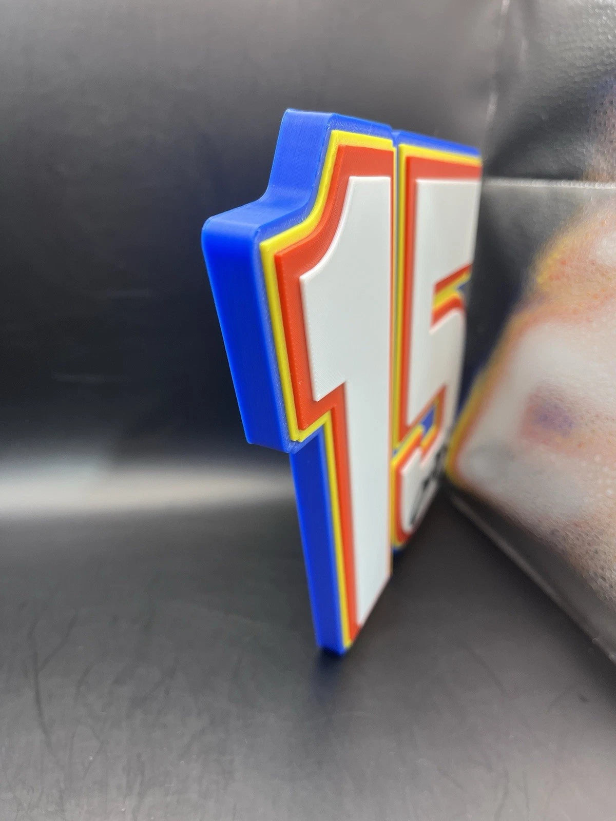 Michael Waltrip 15 Logo Sign Display | 3D Wall Desk Shelf Art
